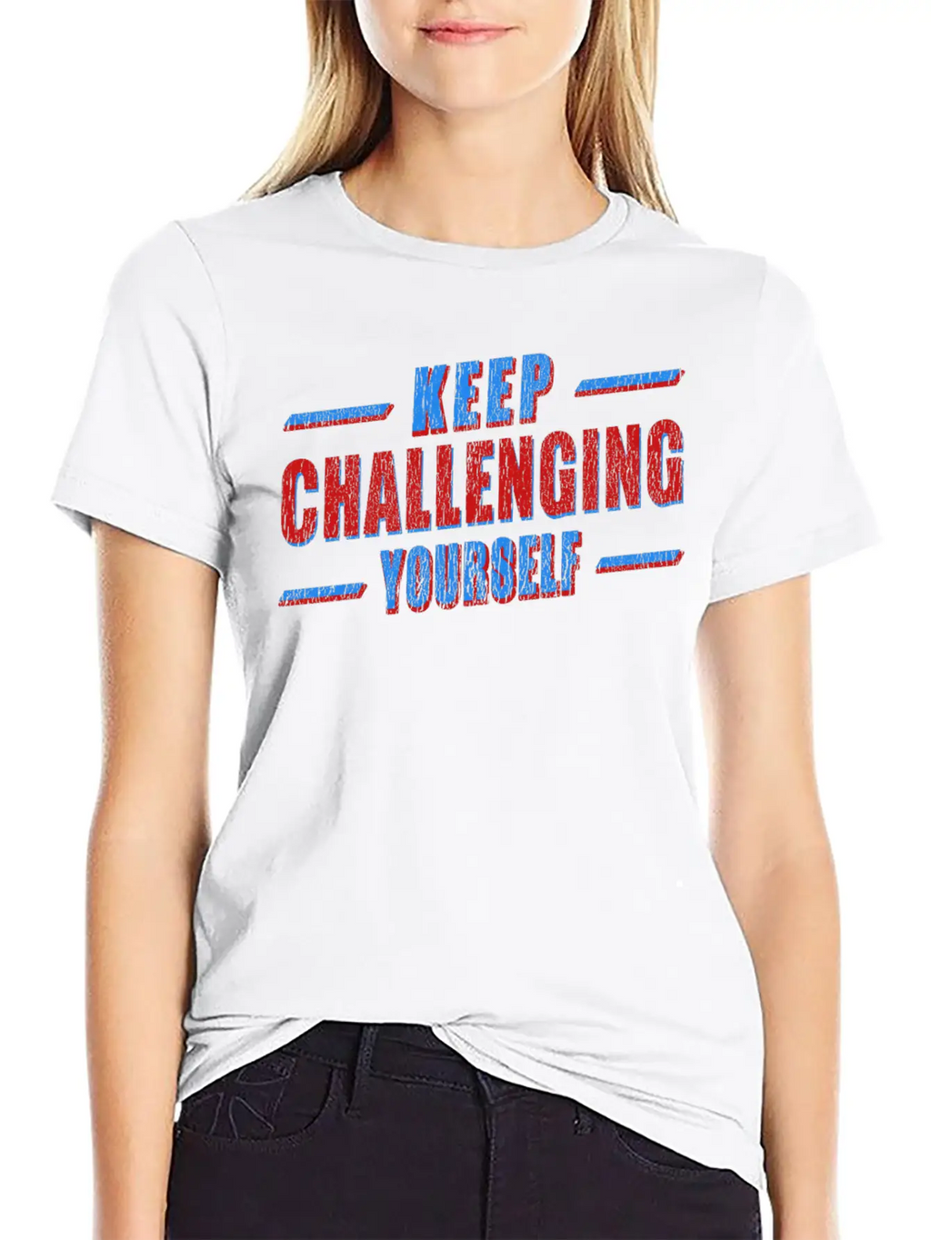 Keep Challenging Yourself Classic Cotton Tee – Unisex Comfort For Any Season