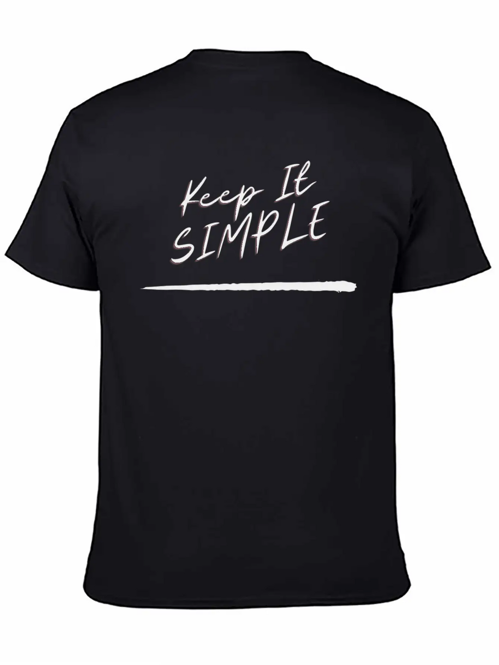KEEP IT SIMPLE, Simplicity Is The Best Basic Graphic T-Shirt – Daily Comfort In Soft Cotton