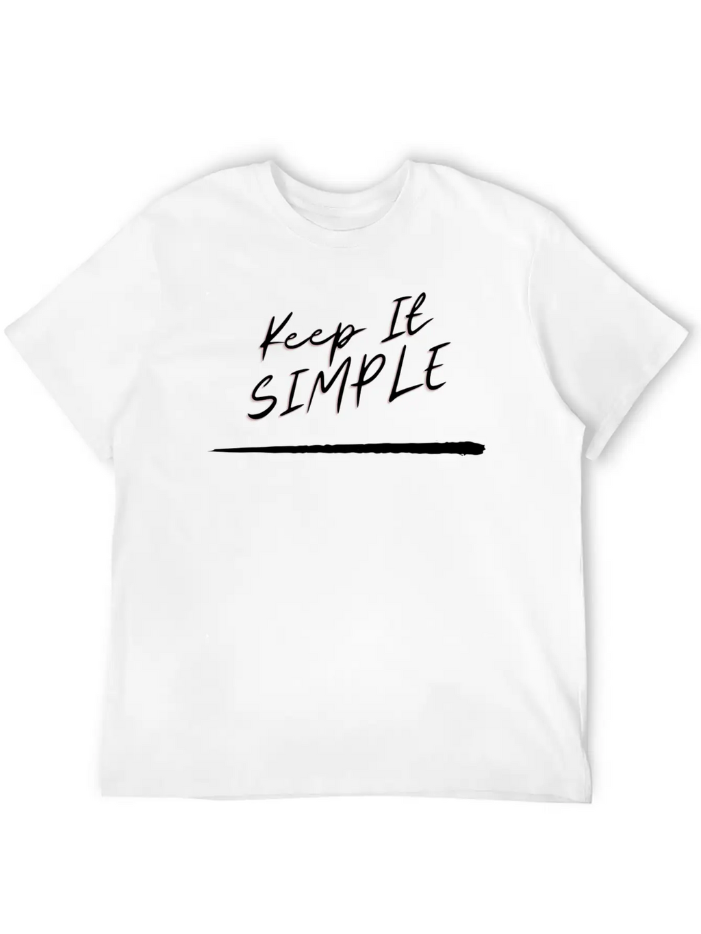 KEEP IT SIMPLE, Simplicity Is The Best Basic Graphic T-Shirt – Daily Comfort In Soft Cotton