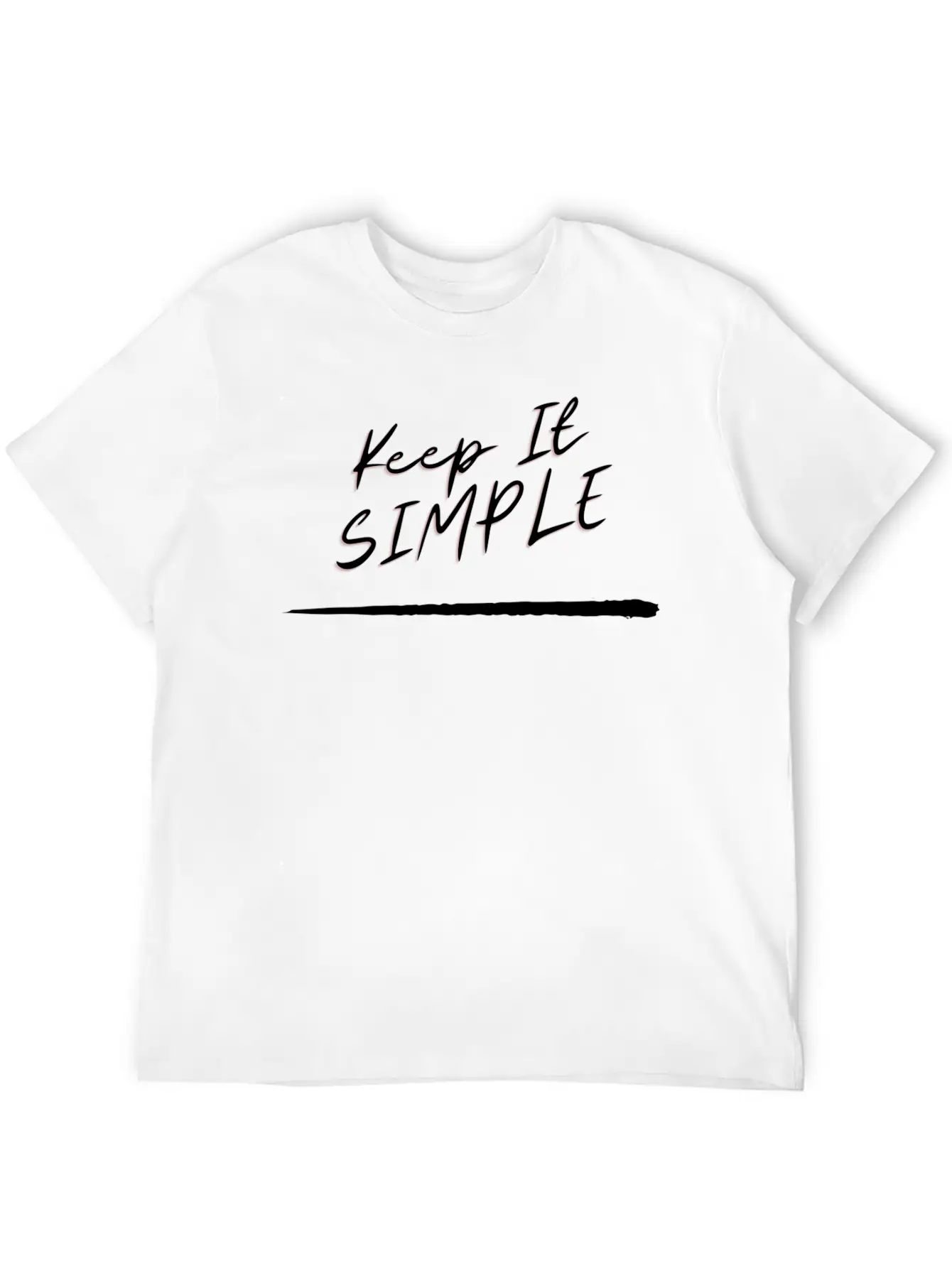 KEEP IT SIMPLE, Simplicity Is The Best Basic Graphic T-Shirt – Daily Comfort In Soft Cotton