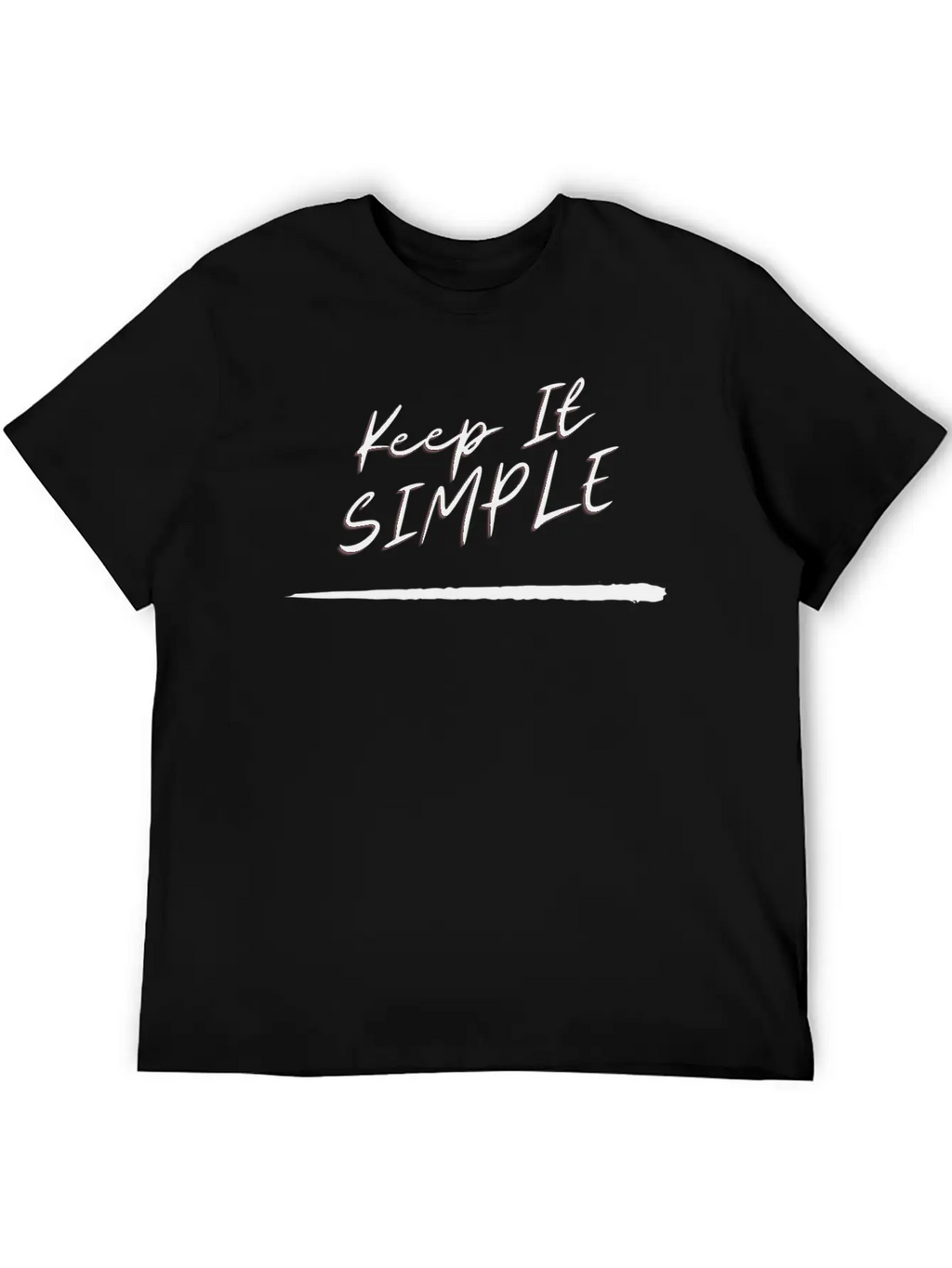 KEEP IT SIMPLE, Simplicity Is The Best Basic Graphic T-Shirt – Daily Comfort In Soft Cotton