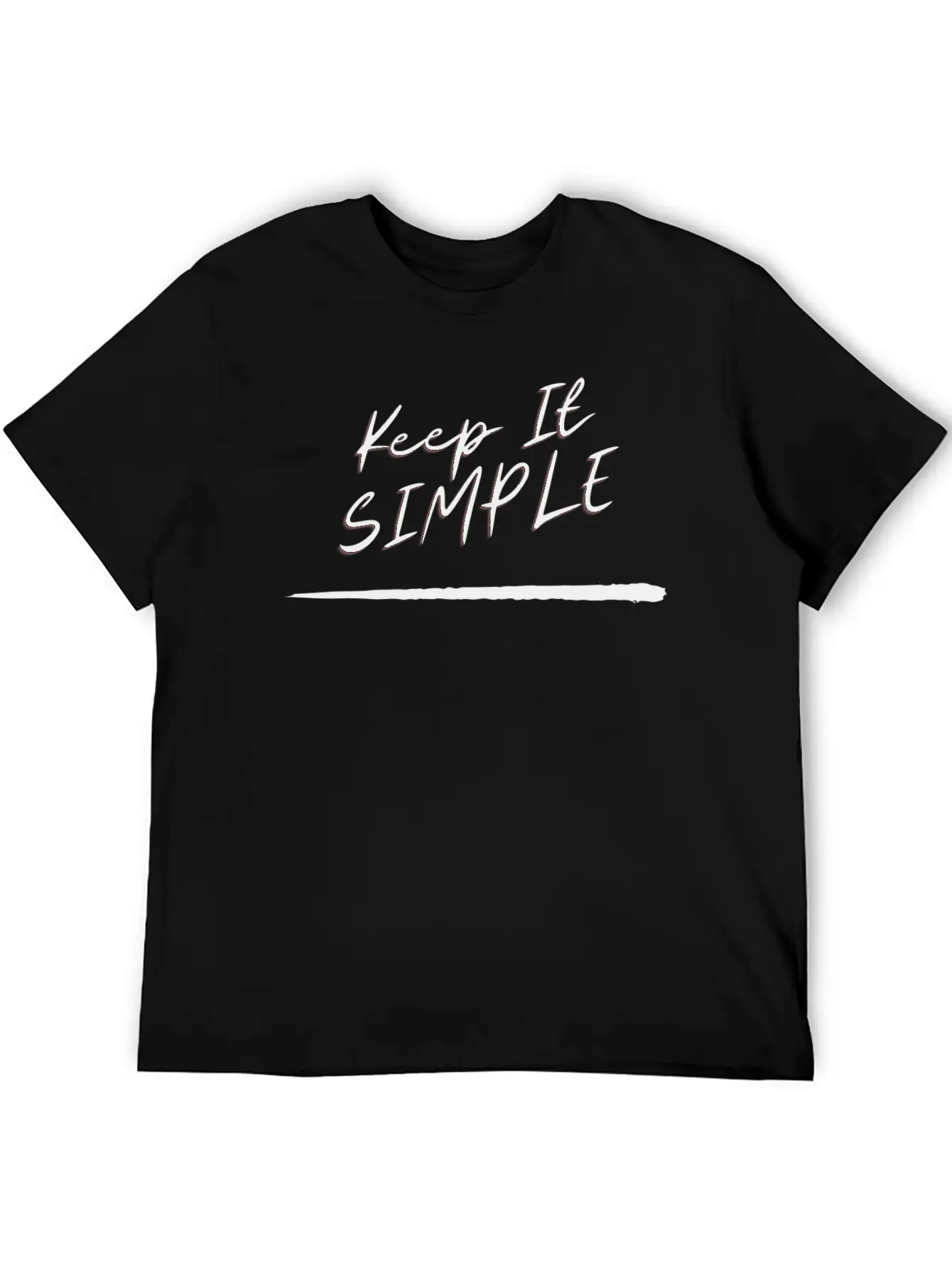 KEEP IT SIMPLE, Simplicity Is The Best Basic Graphic T-Shirt – Daily Comfort In Soft Cotton