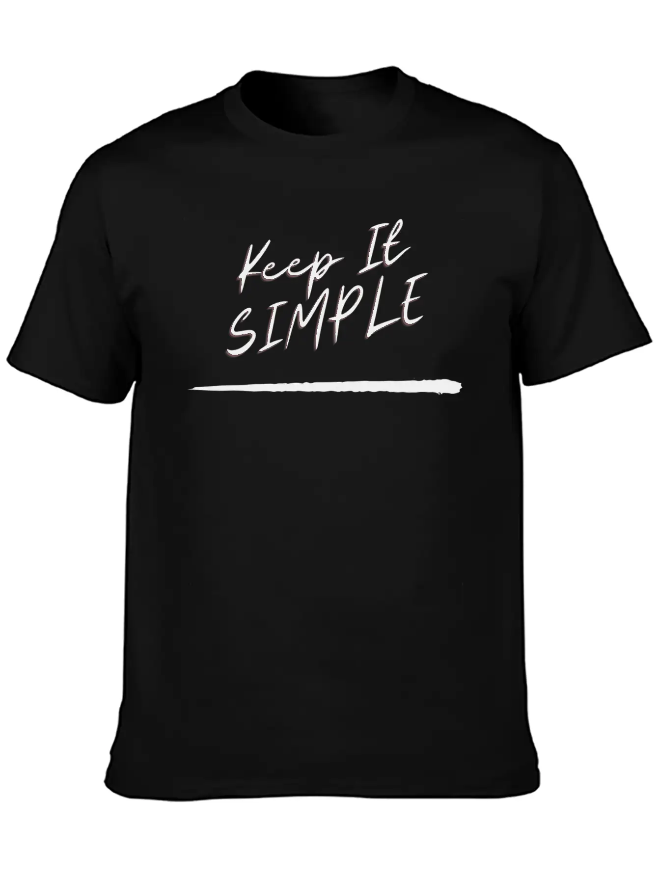 KEEP IT SIMPLE, Simplicity Is The Best Basic Graphic T-Shirt – Daily Comfort In Soft Cotton