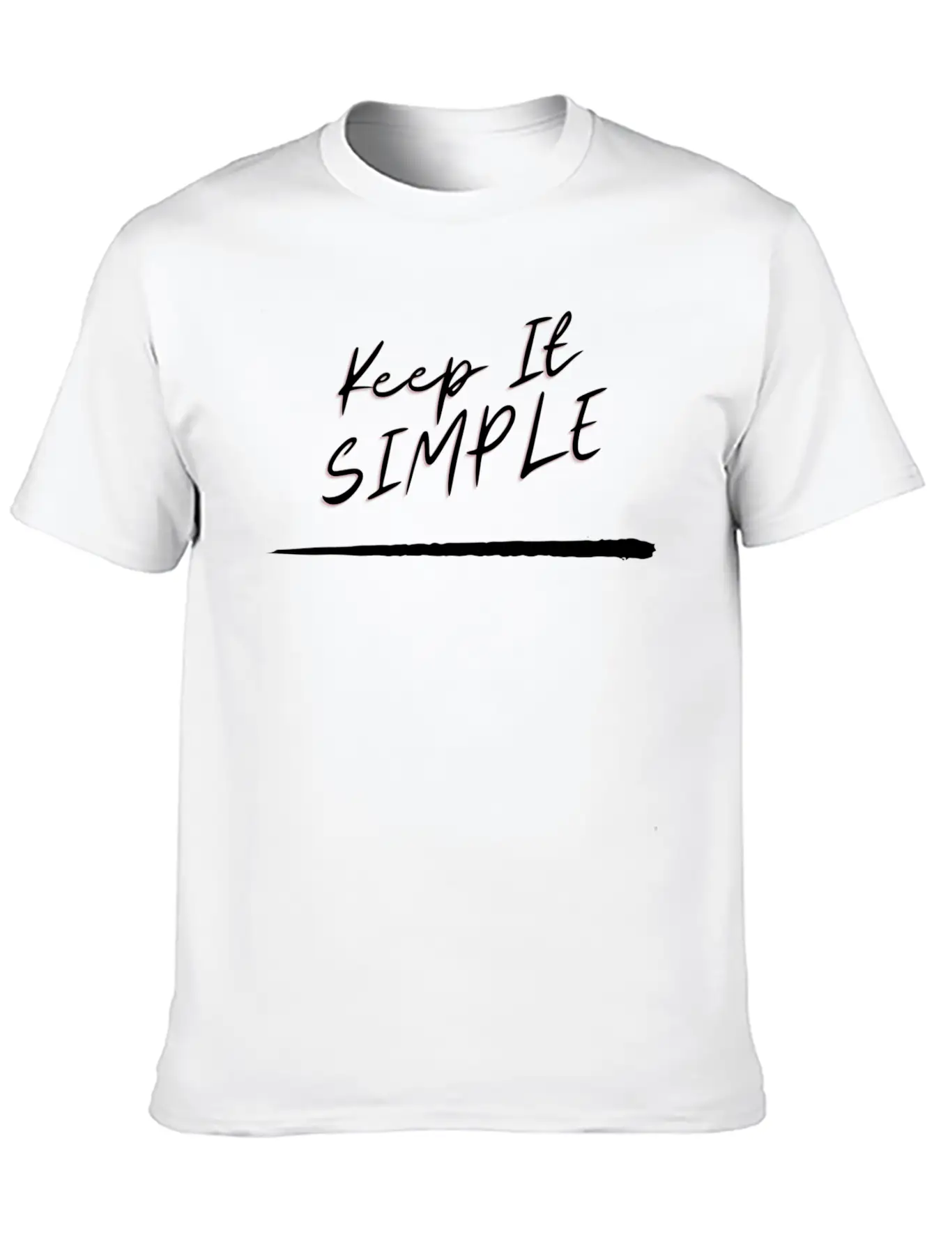 KEEP IT SIMPLE, Simplicity Is The Best Basic Graphic T-Shirt – Daily Comfort In Soft Cotton