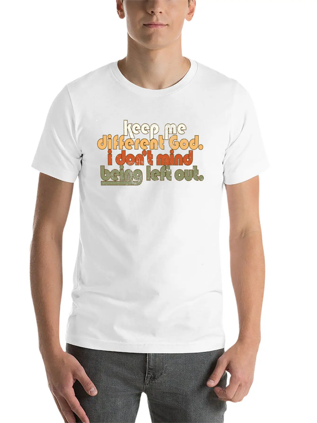 Keep Me Different God Religious Catholic Timeless Short Sleeve Tee – Comfy And Minimalist Design