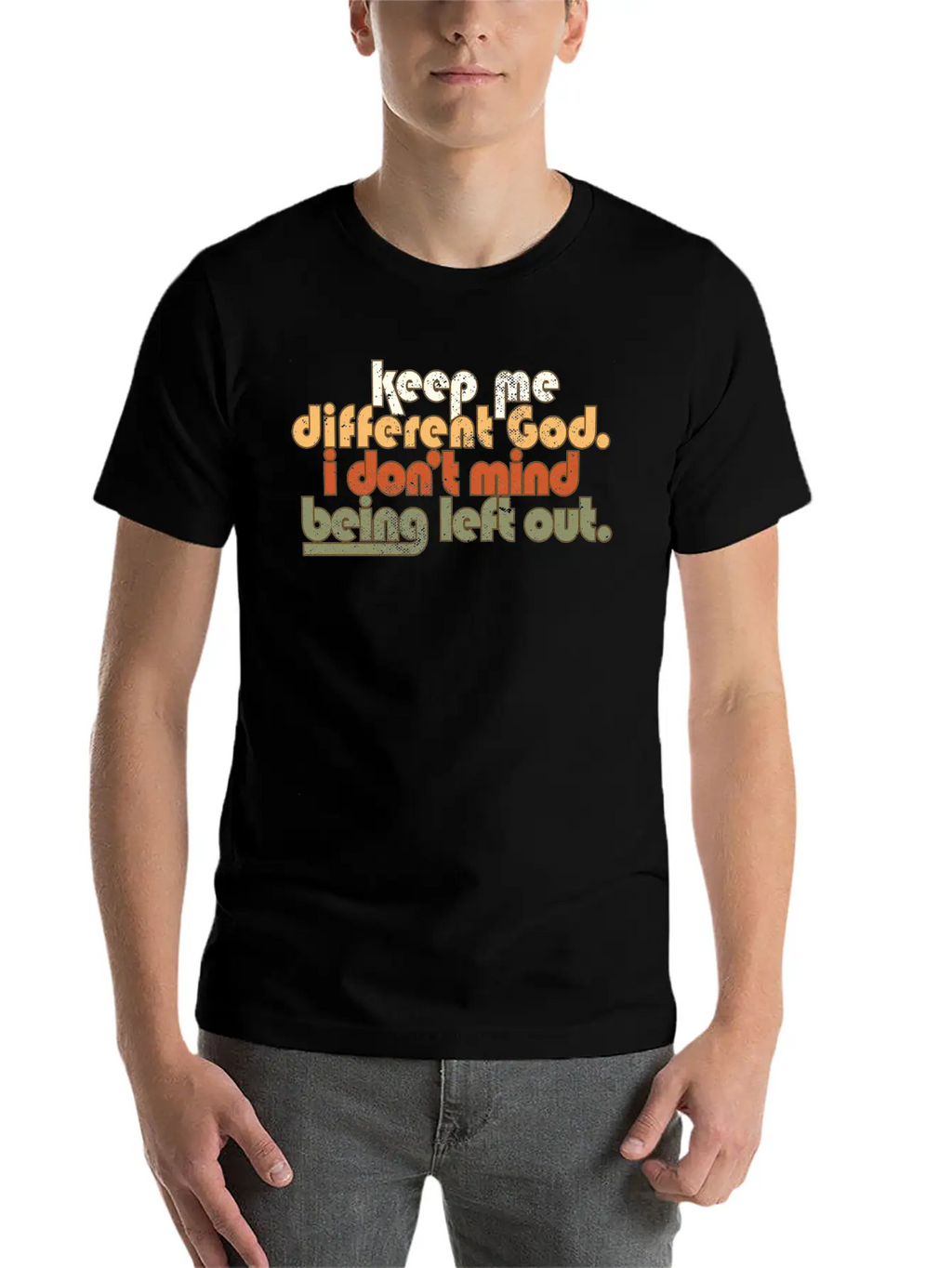 Keep Me Different God Religious Catholic Timeless Short Sleeve Tee – Comfy And Minimalist Design