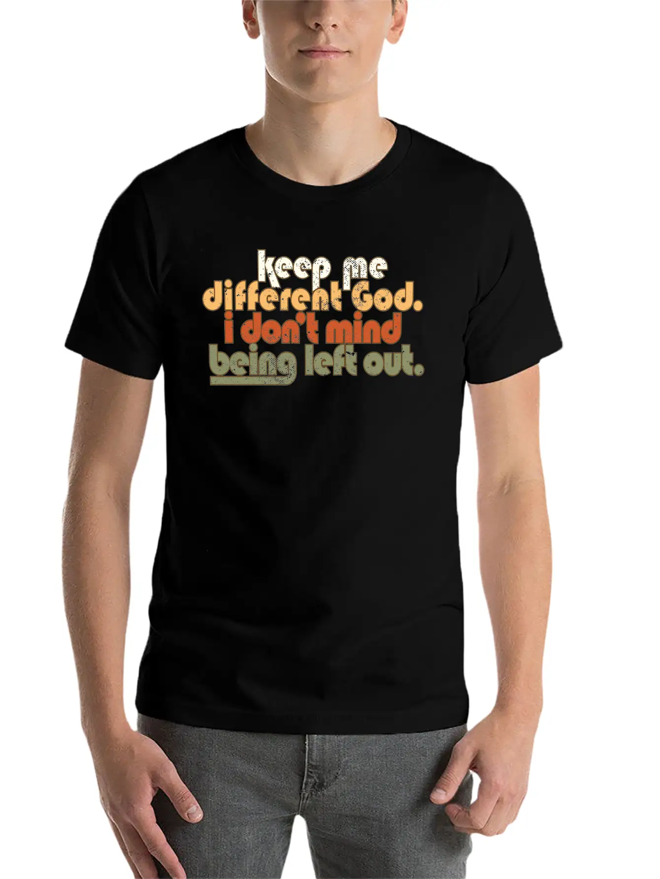 Keep Me Different God Religious Catholic Timeless Short Sleeve Tee – Comfy And Minimalist Design