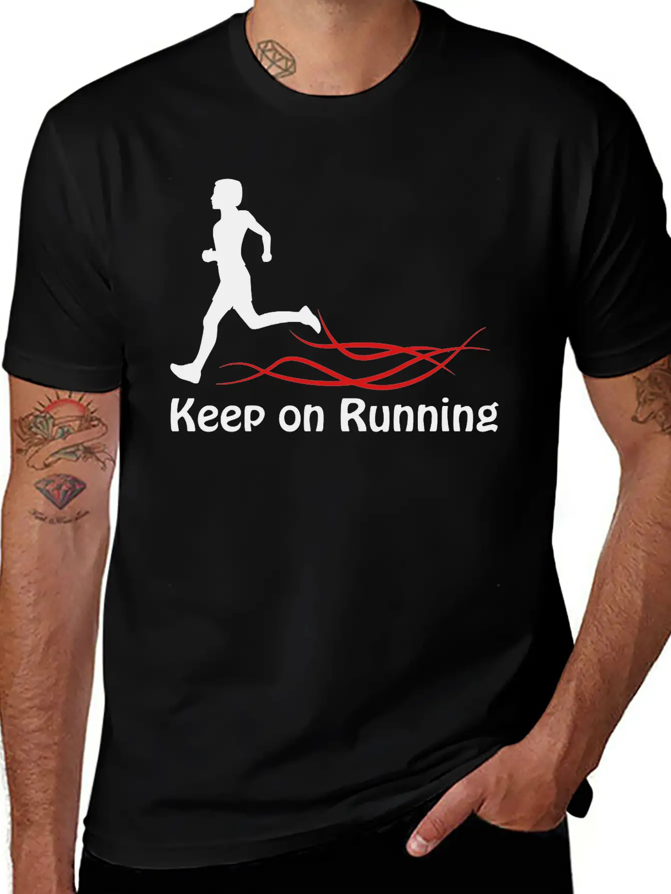Keep On Running Stylish Everyday T-Shirt – Unisex Basic Cotton Tee