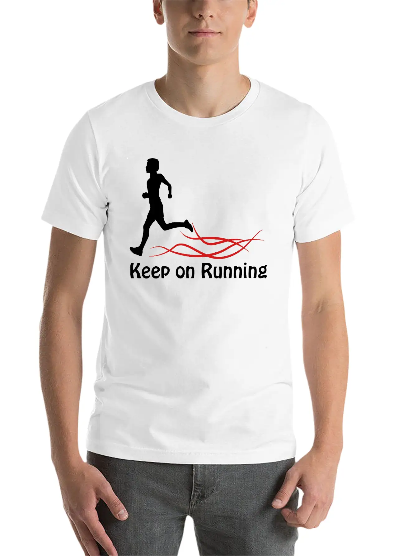 Keep On Running Stylish Everyday T-Shirt – Unisex Basic Cotton Tee