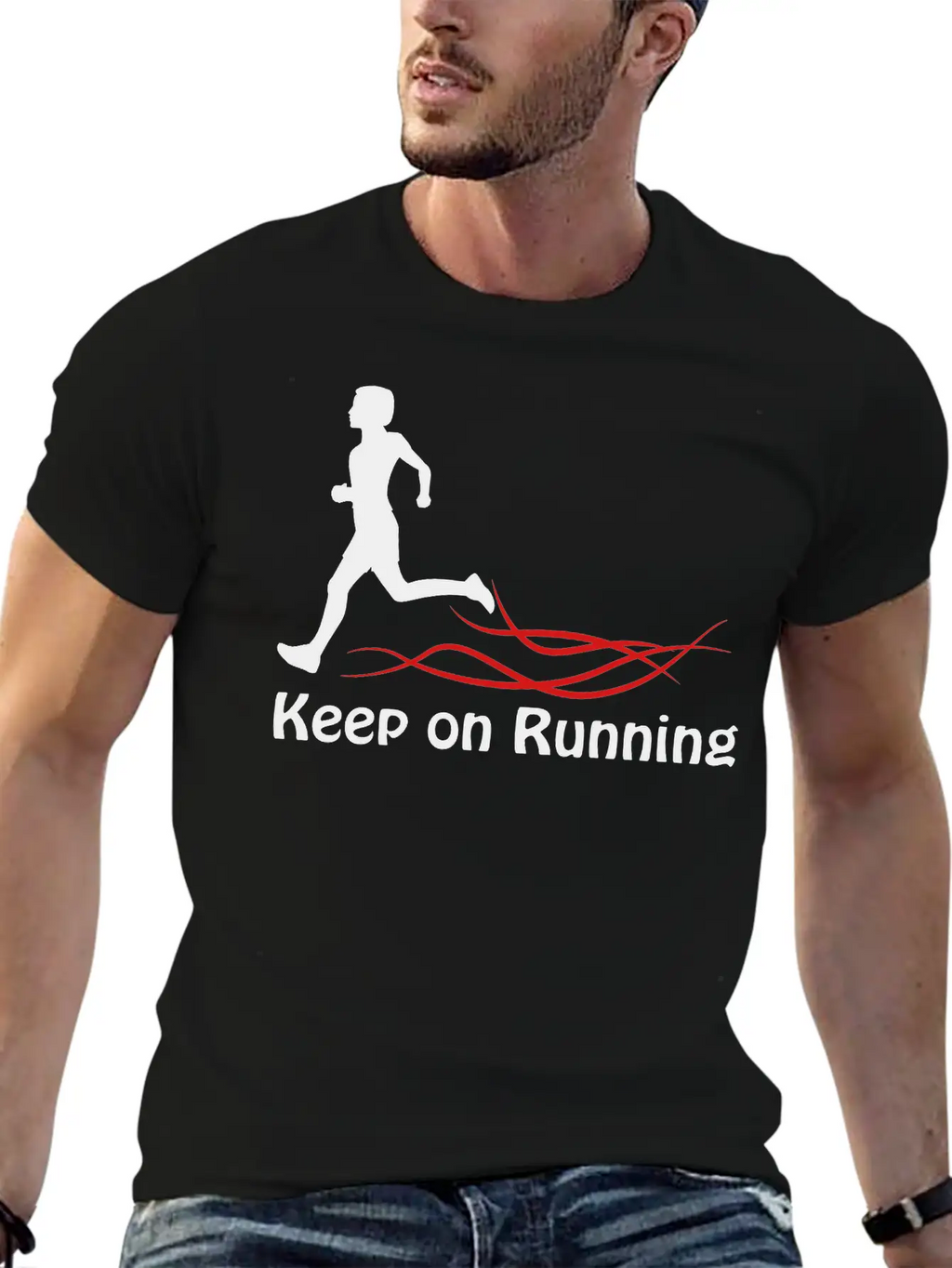 Keep On Running Stylish Everyday T-Shirt – Unisex Basic Cotton Tee