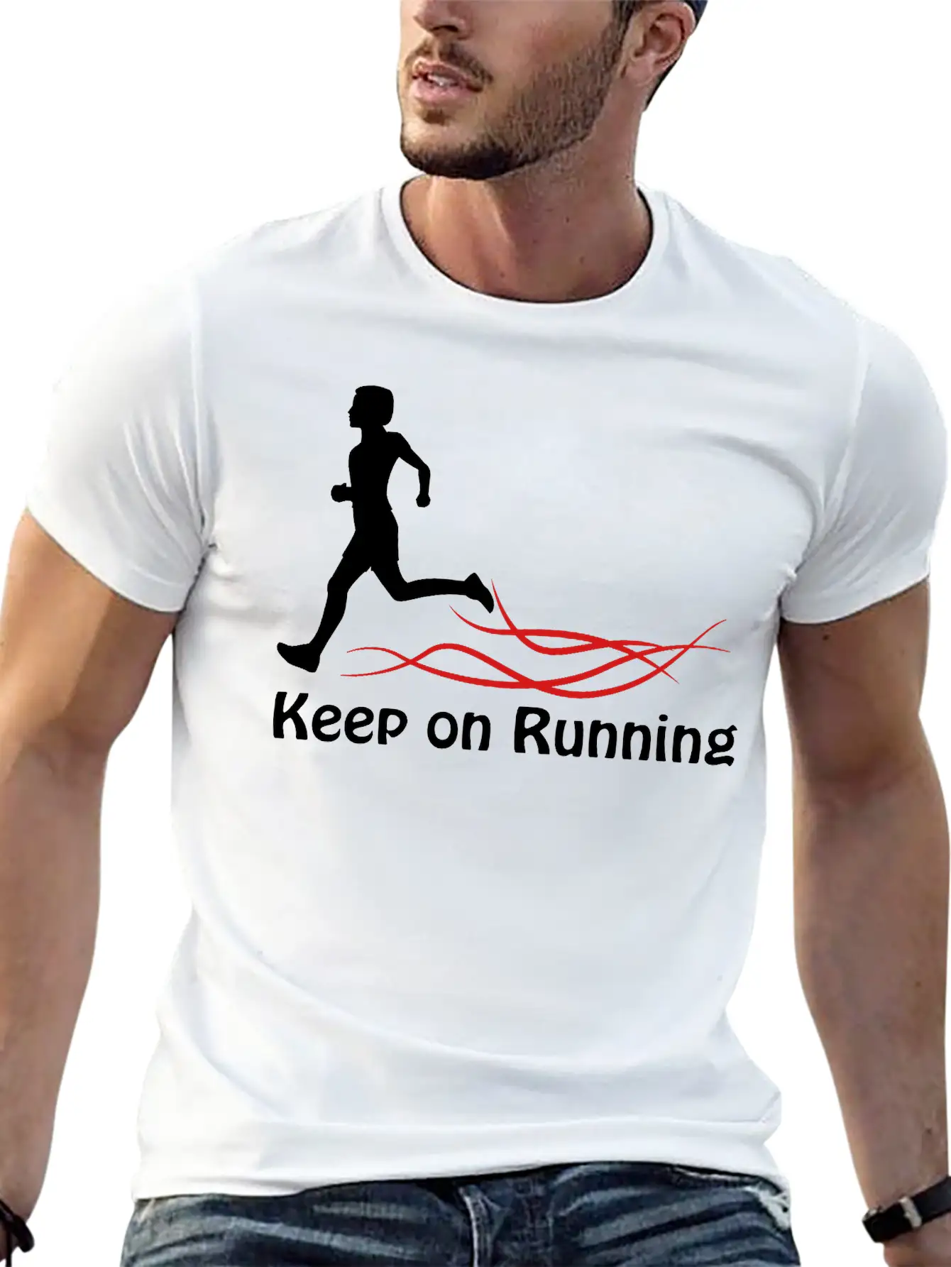 Keep On Running Stylish Everyday T-Shirt – Unisex Basic Cotton Tee