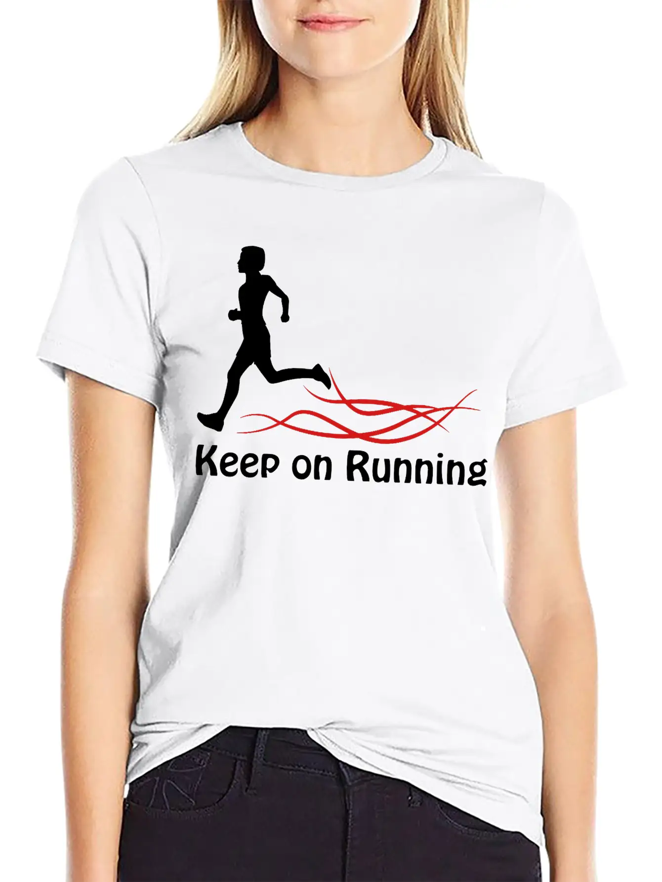 Keep On Running Stylish Everyday T-Shirt – Unisex Basic Cotton Tee