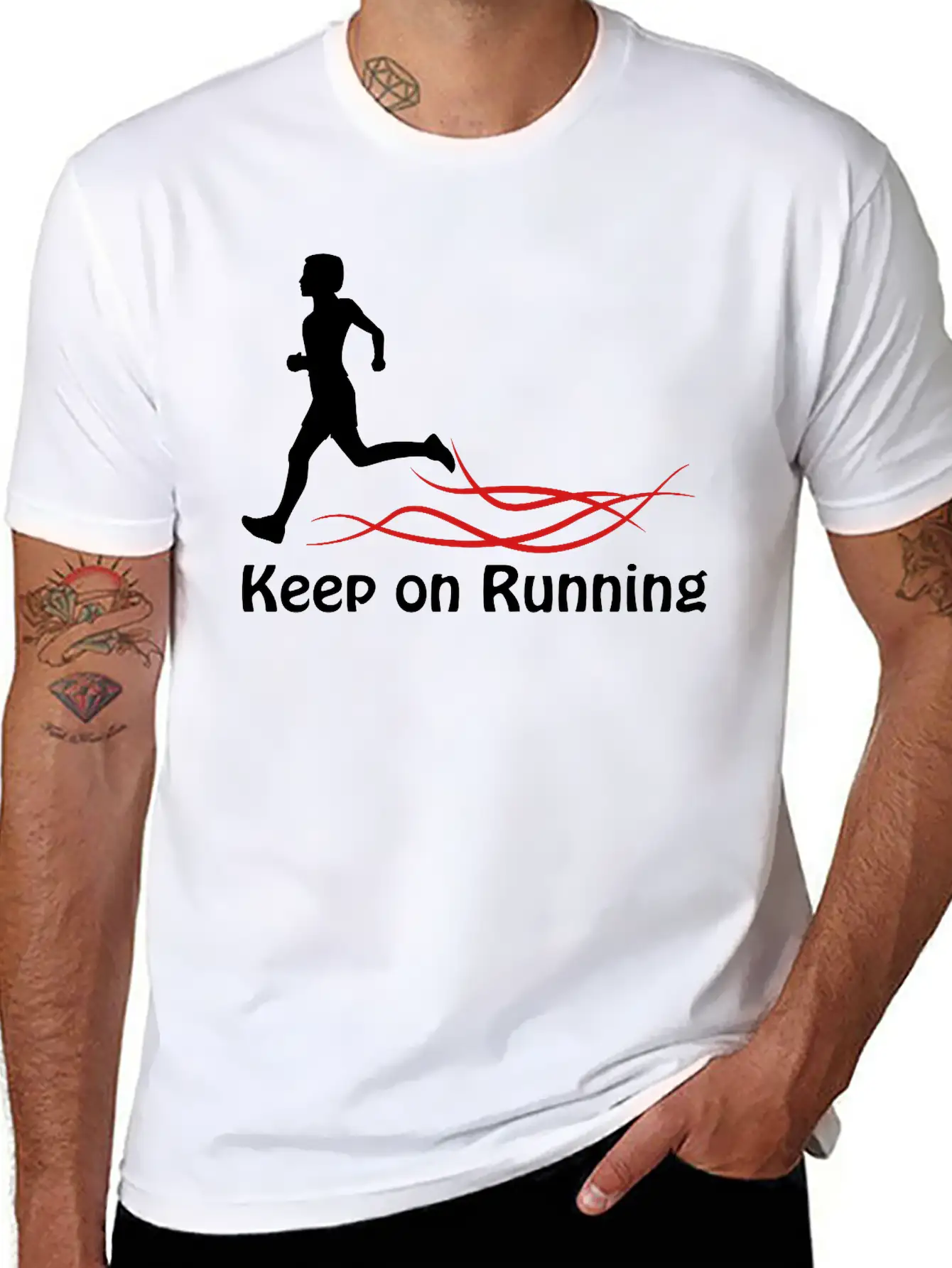 Keep On Running Stylish Everyday T-Shirt – Unisex Basic Cotton Tee