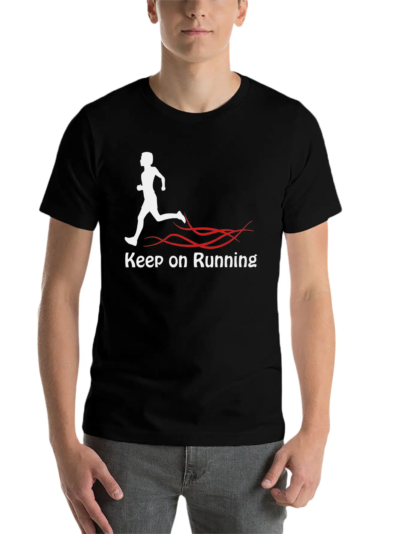 Keep On Running Stylish Everyday T-Shirt – Unisex Basic Cotton Tee