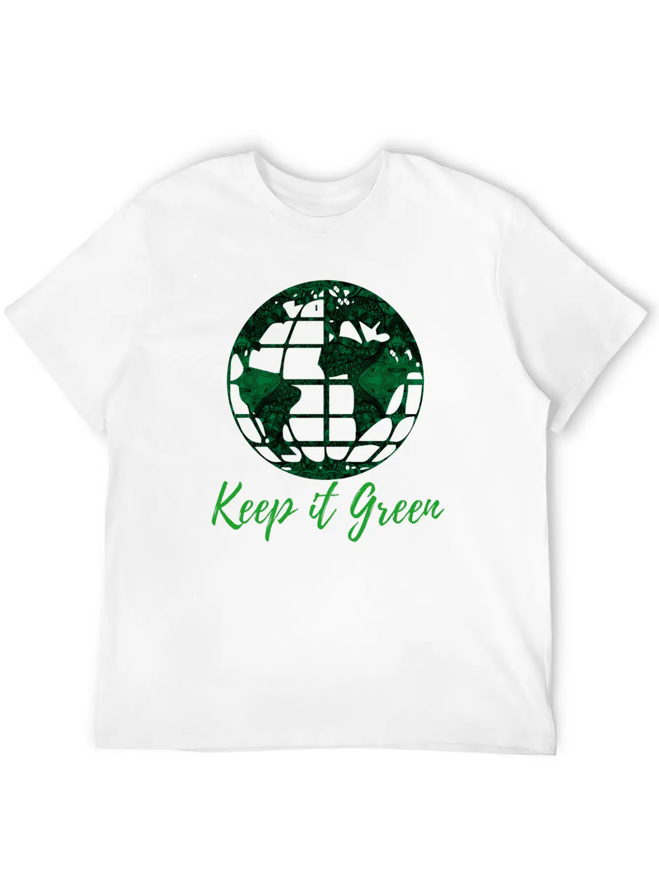 Keep Planet Earth Green Essential Cotton Tee For Daily Outfits – Unisex Style