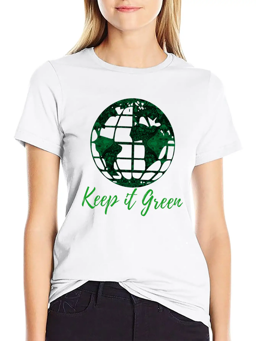 Keep Planet Earth Green Essential Cotton Tee For Daily Outfits – Unisex Style