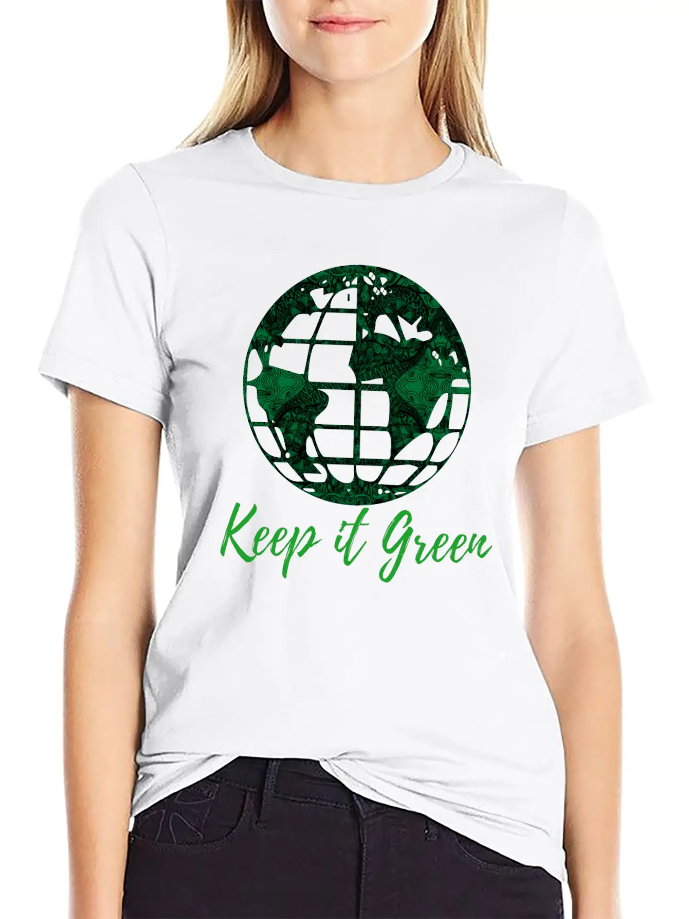 Keep Planet Earth Green Essential Cotton Tee For Daily Outfits – Unisex Style
