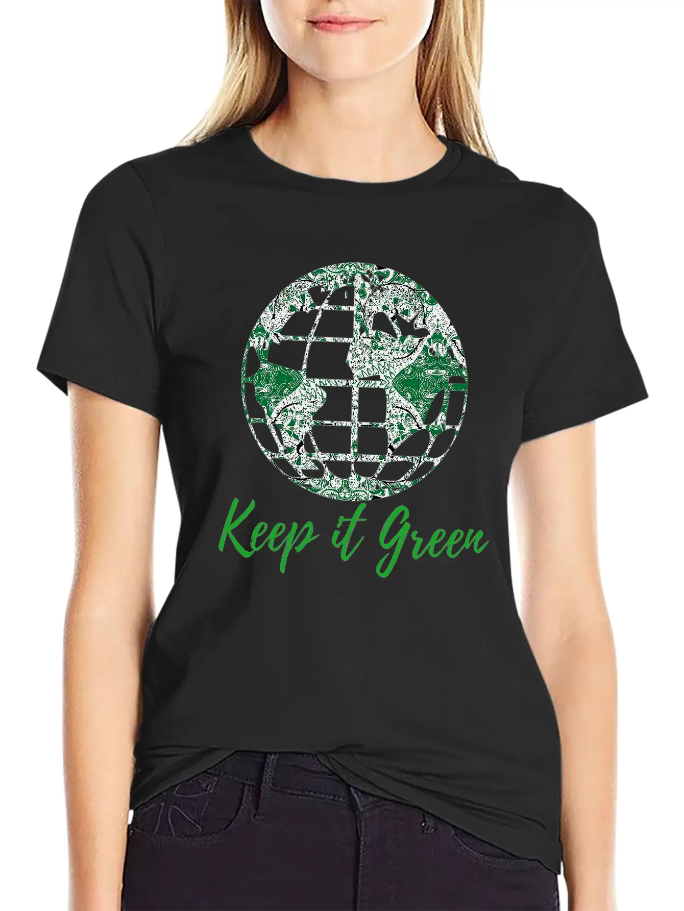 Keep Planet Earth Green Essential Cotton Tee For Daily Outfits – Unisex Style
