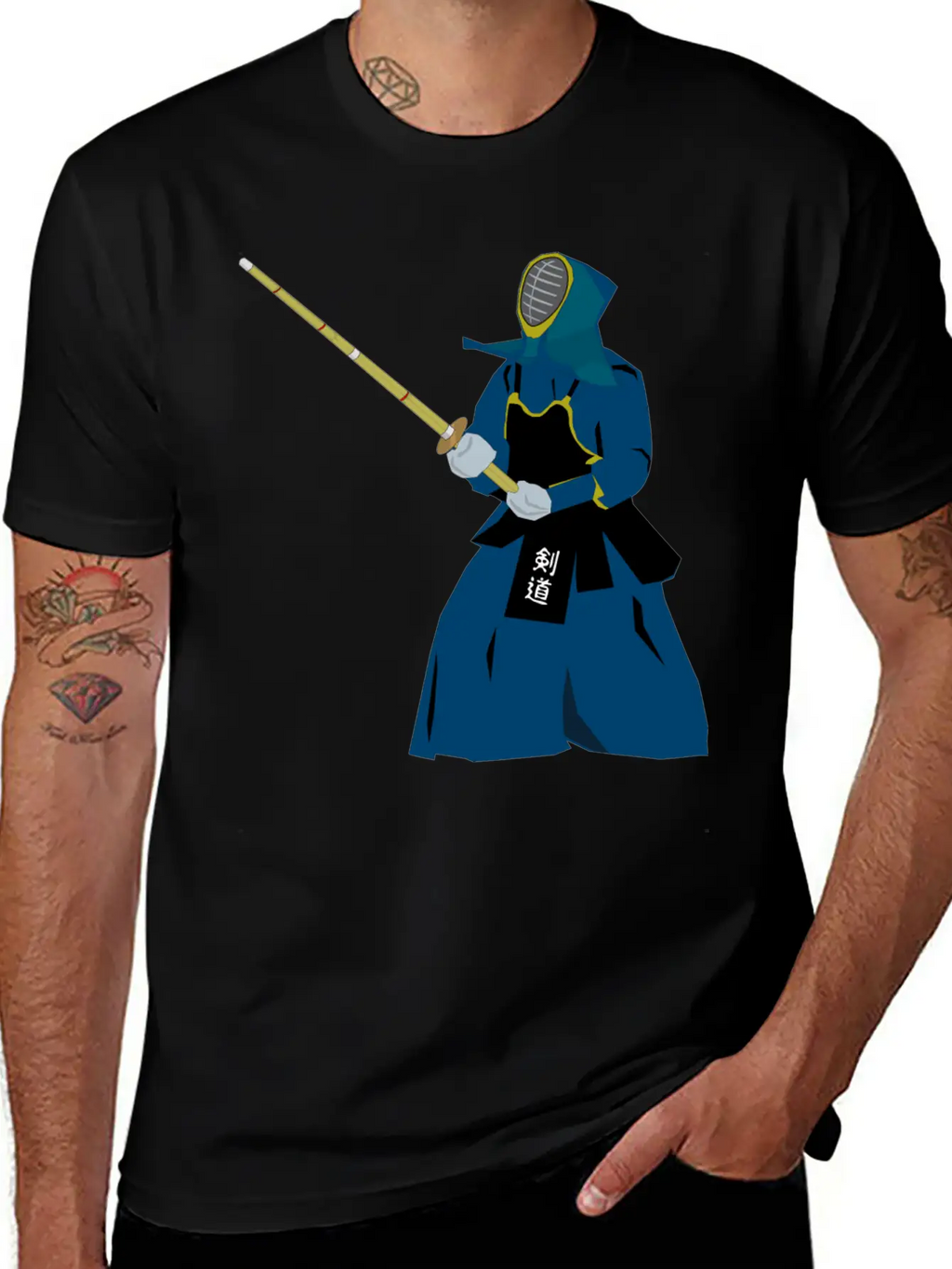 Kendo Remix Breathable Graphic T-Shirt – Perfect For Casual Days