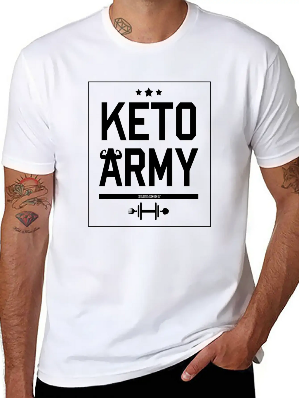 Keto Army Essential Cotton Tee For Daily Outfits – Unisex Style
