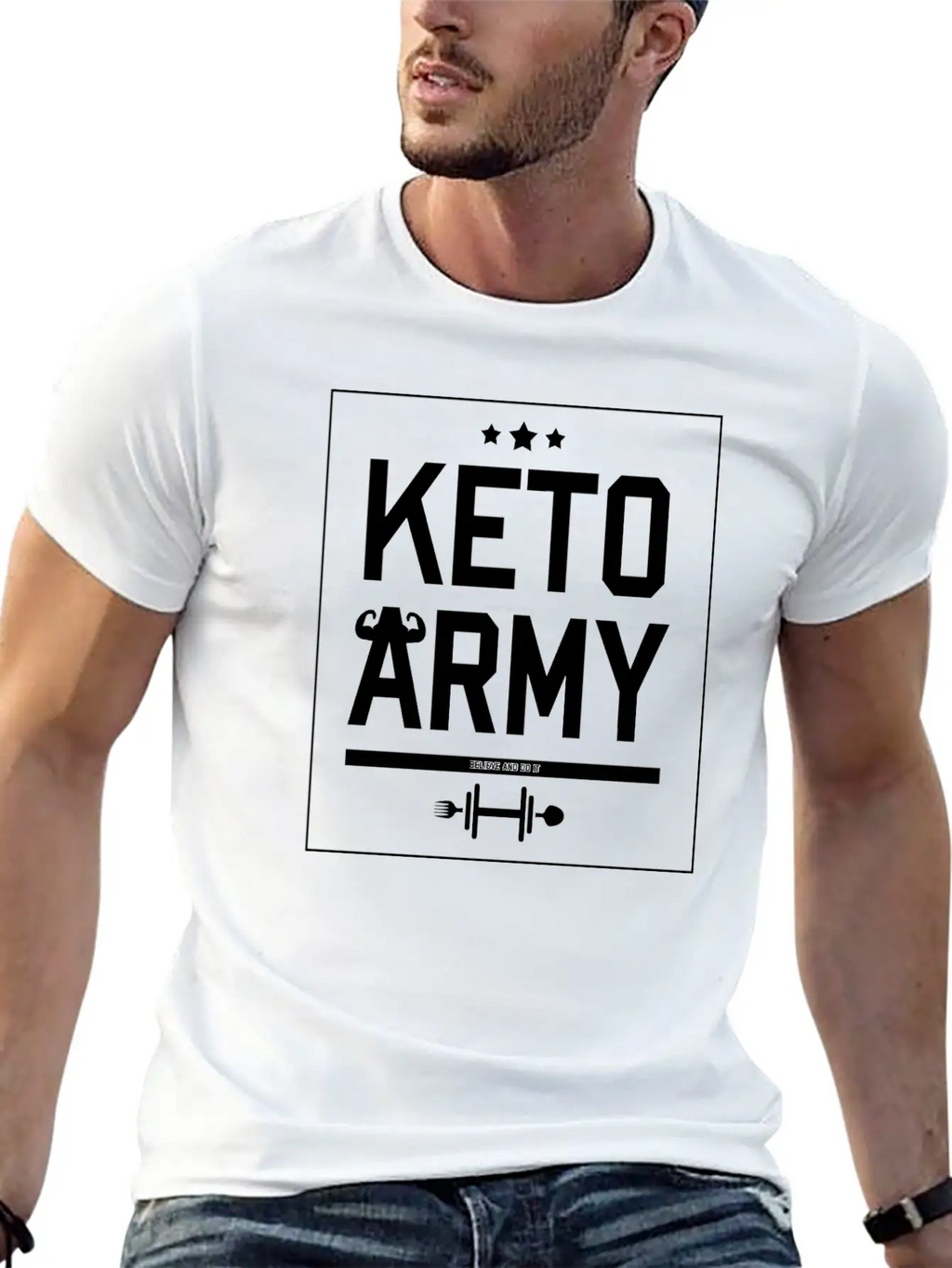 Keto Army Essential Cotton Tee For Daily Outfits – Unisex Style