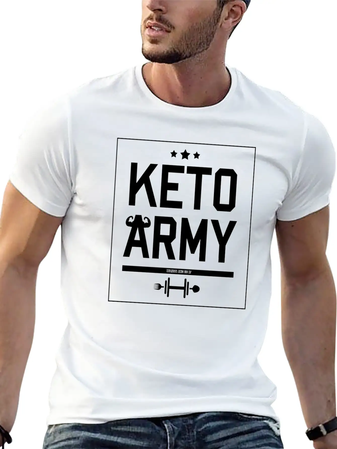 Keto Army Essential Cotton Tee For Daily Outfits – Unisex Style