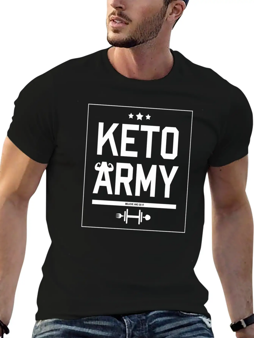 Keto Army Essential Cotton Tee For Daily Outfits – Unisex Style