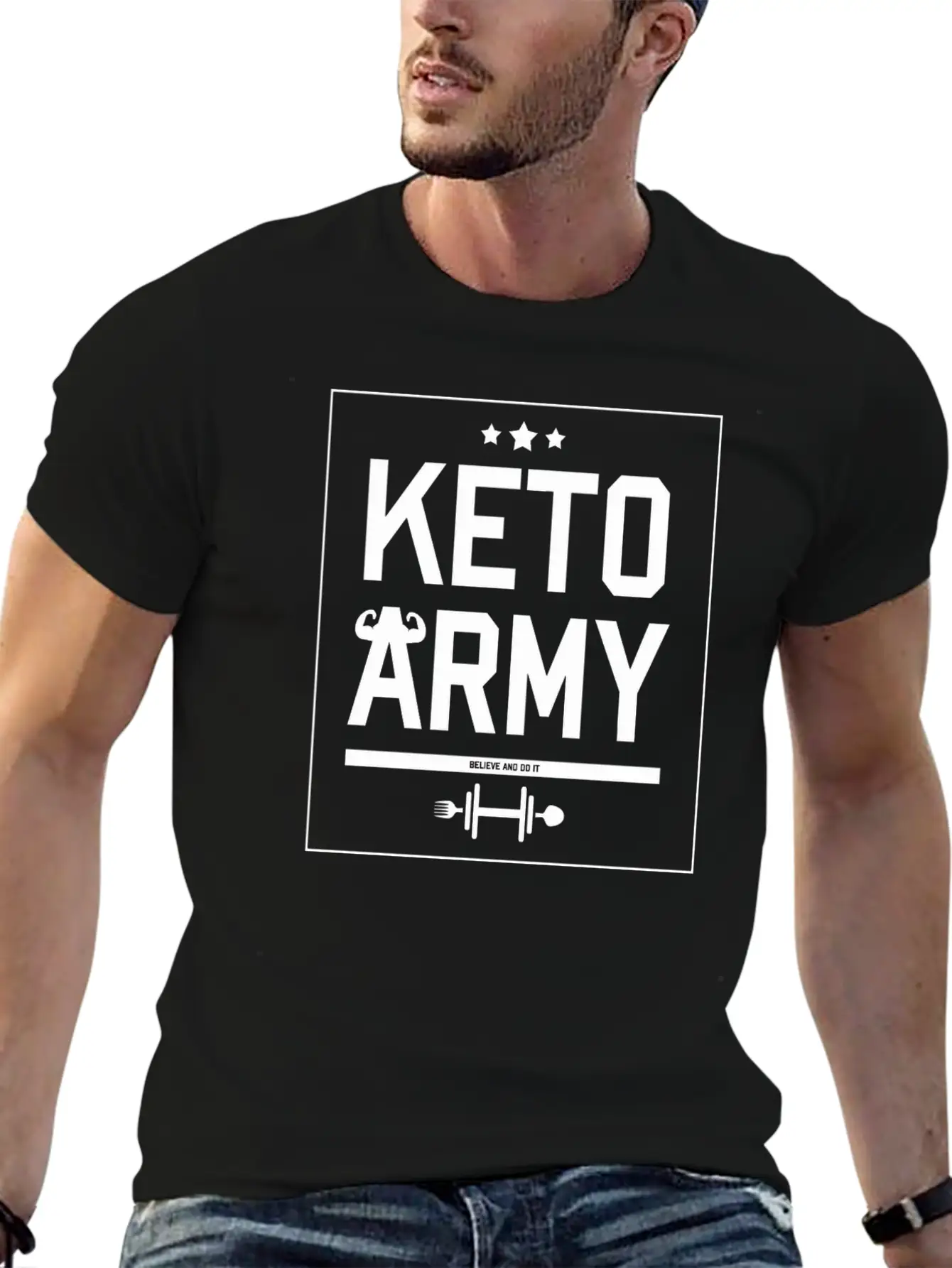 Keto Army Essential Cotton Tee For Daily Outfits – Unisex Style
