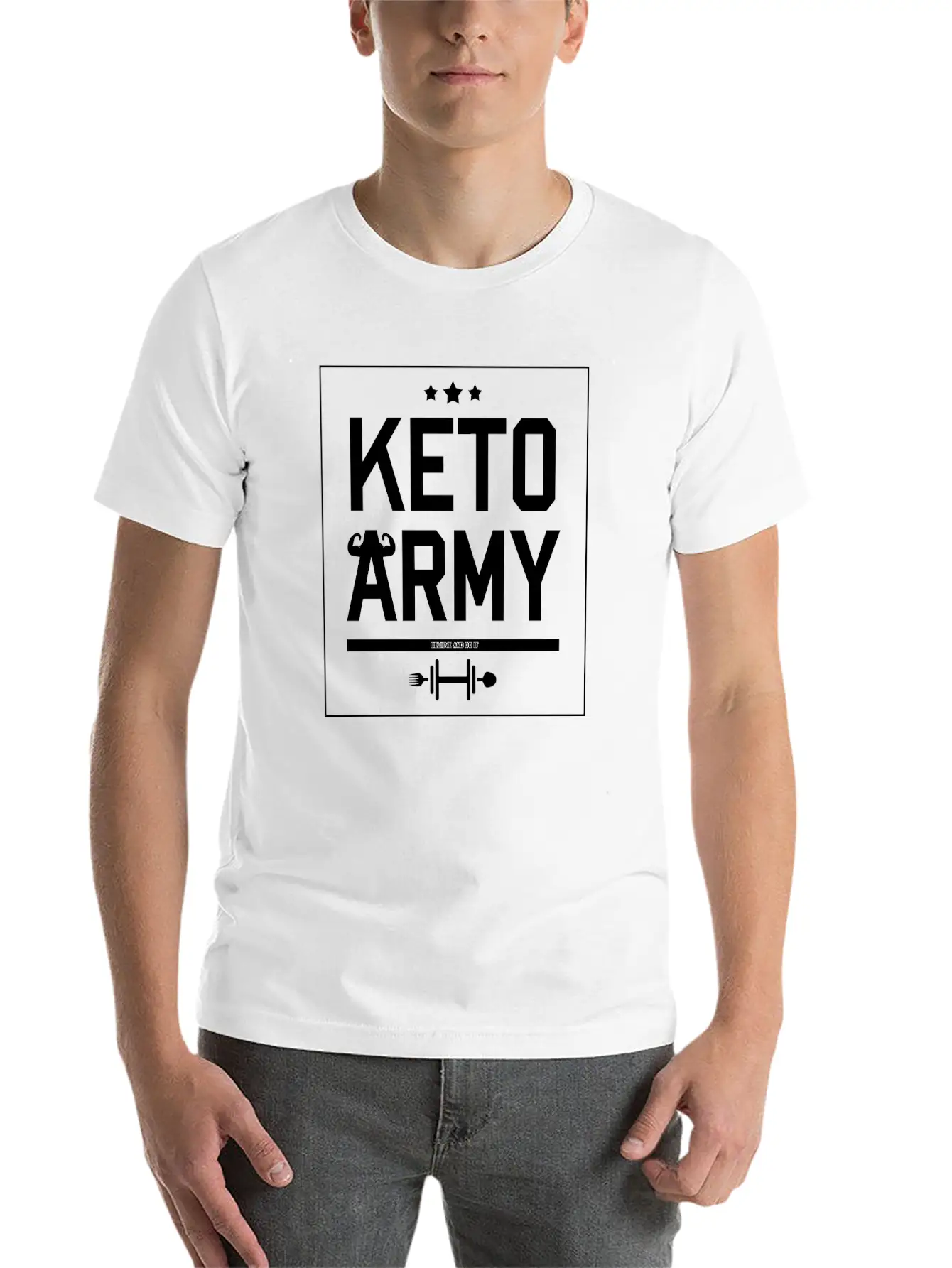 Keto Army Essential Cotton Tee For Daily Outfits – Unisex Style