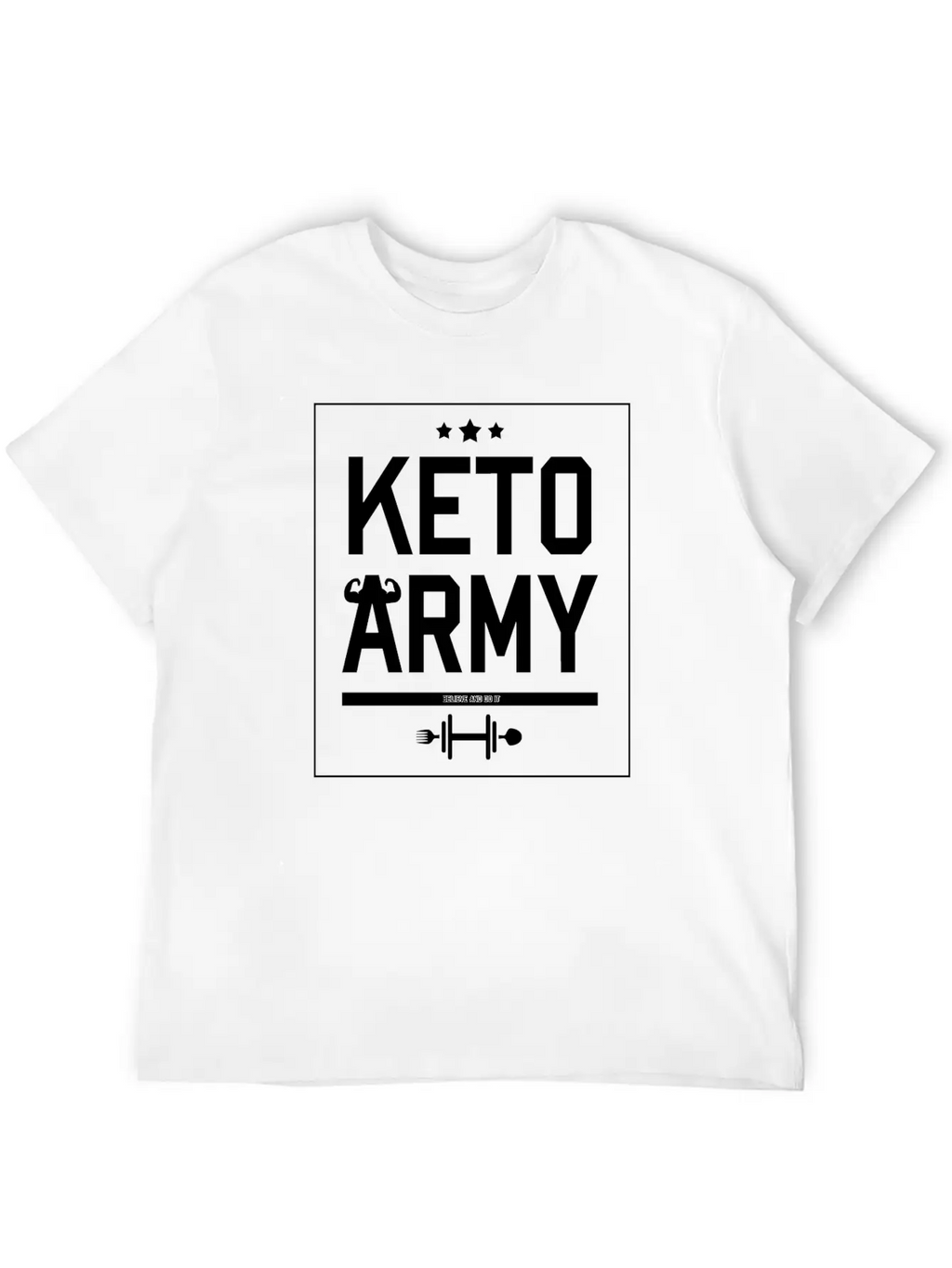 Keto Army Essential Cotton Tee For Daily Outfits – Unisex Style