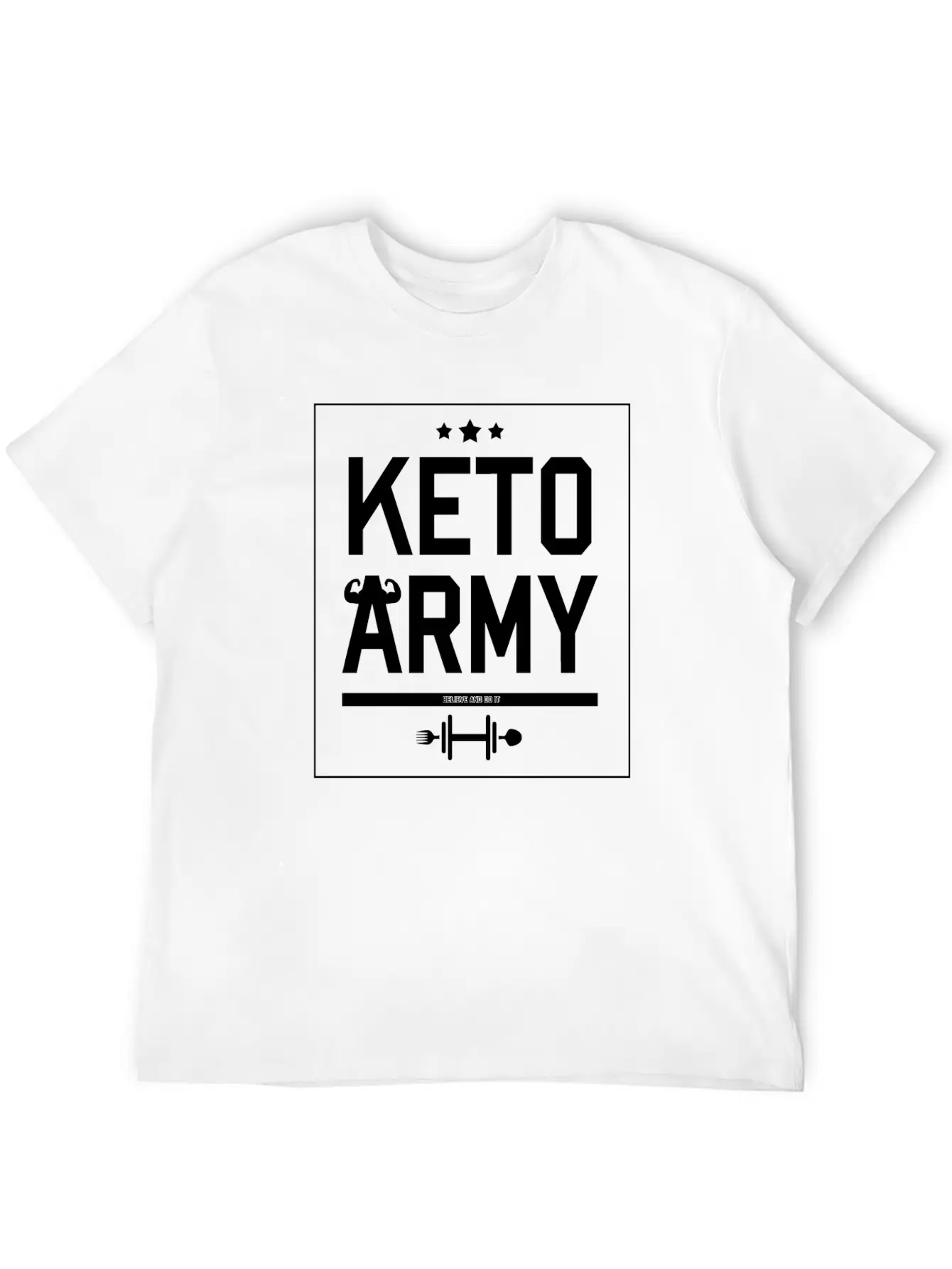 Keto Army Essential Cotton Tee For Daily Outfits – Unisex Style