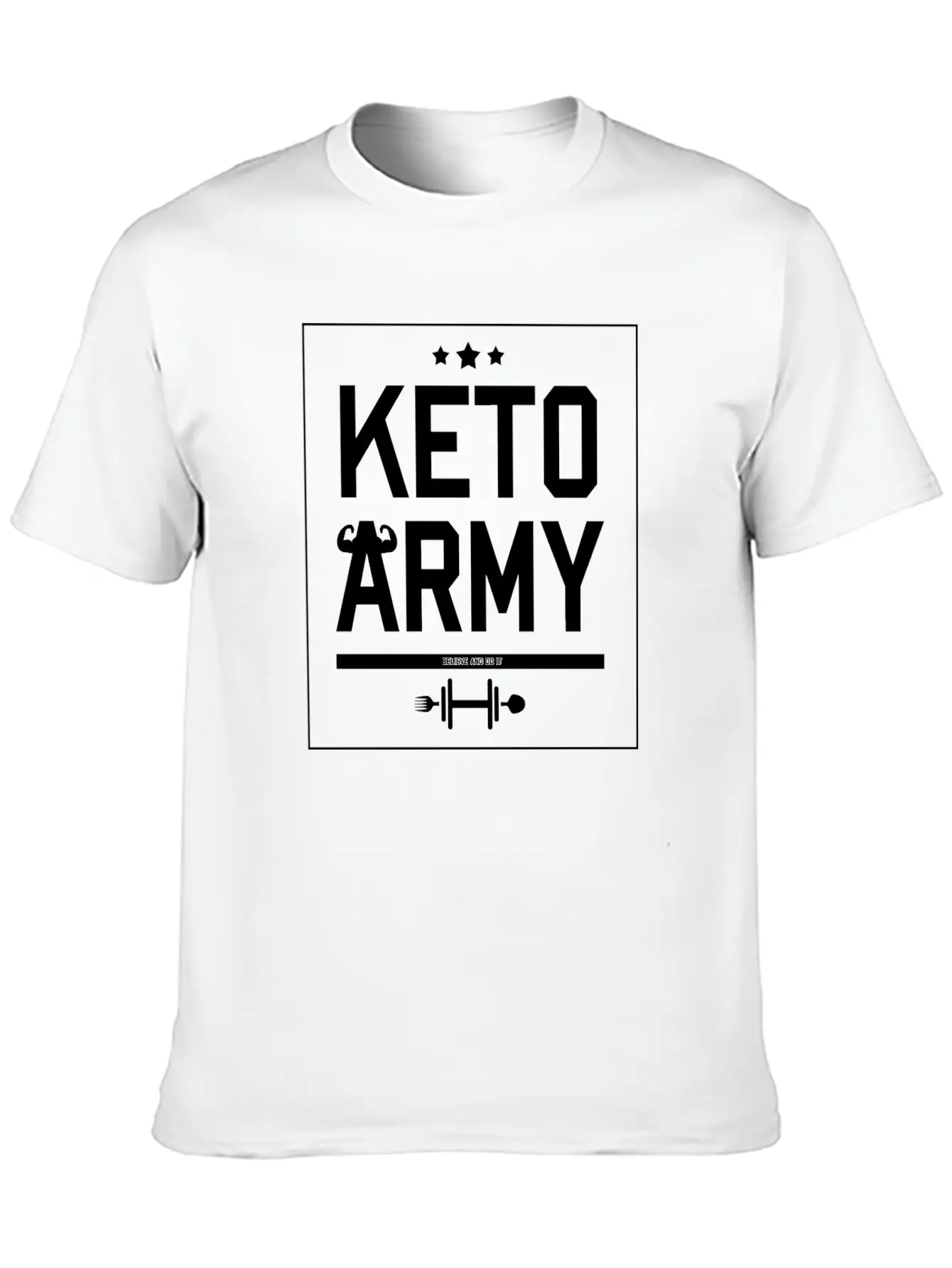 Keto Army Essential Cotton Tee For Daily Outfits – Unisex Style