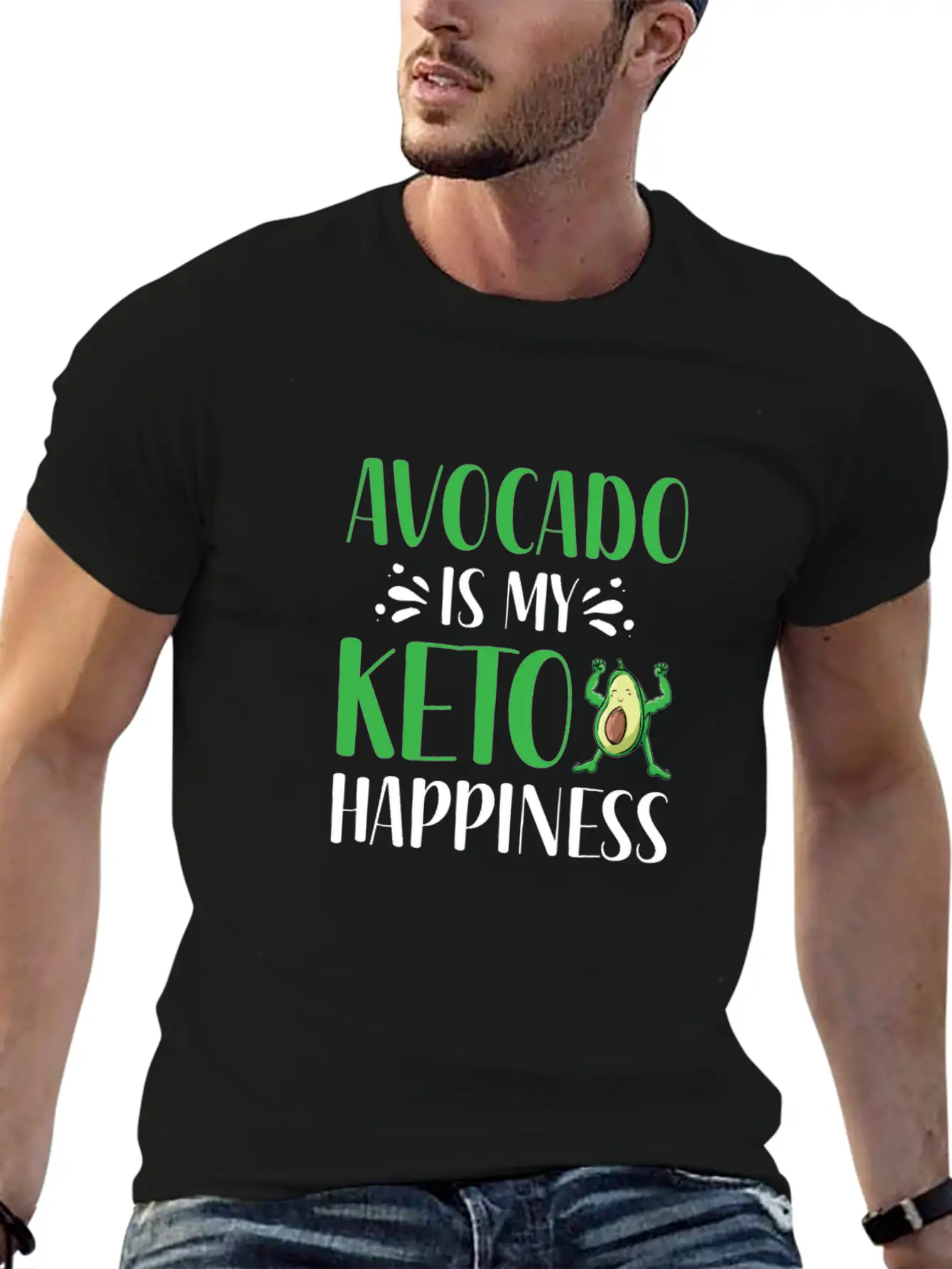 Keto Diet Avocado Timeless Short Sleeve Tee – Comfy And Minimalist Design