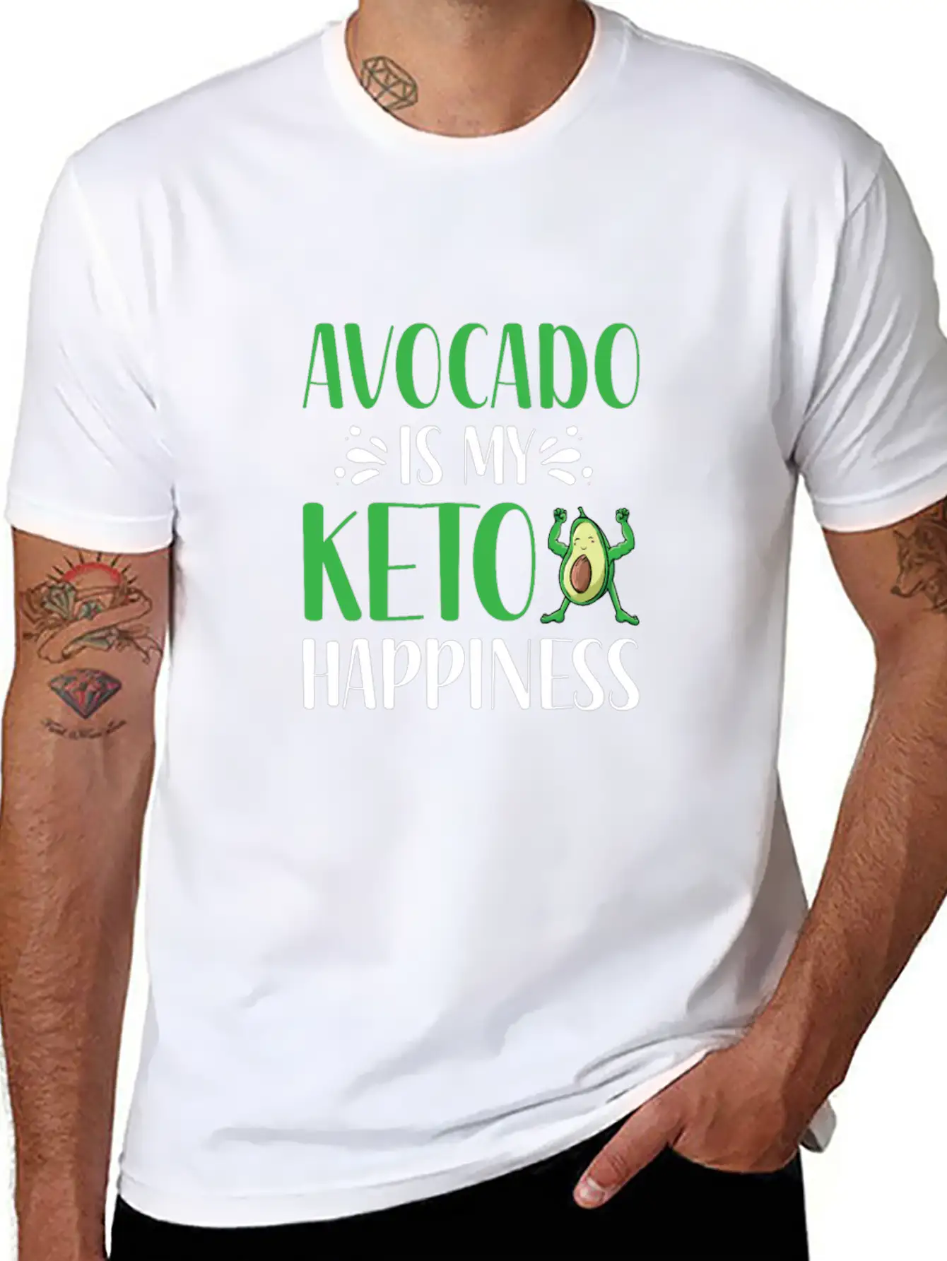 Keto Diet Avocado Timeless Short Sleeve Tee – Comfy And Minimalist Design