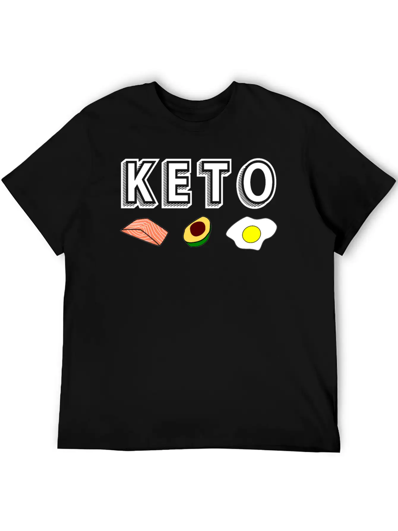 Keto Ketogenic Diet Ketosis Present Gift Basic Graphic T-Shirt – Daily Comfort In Soft Cotton