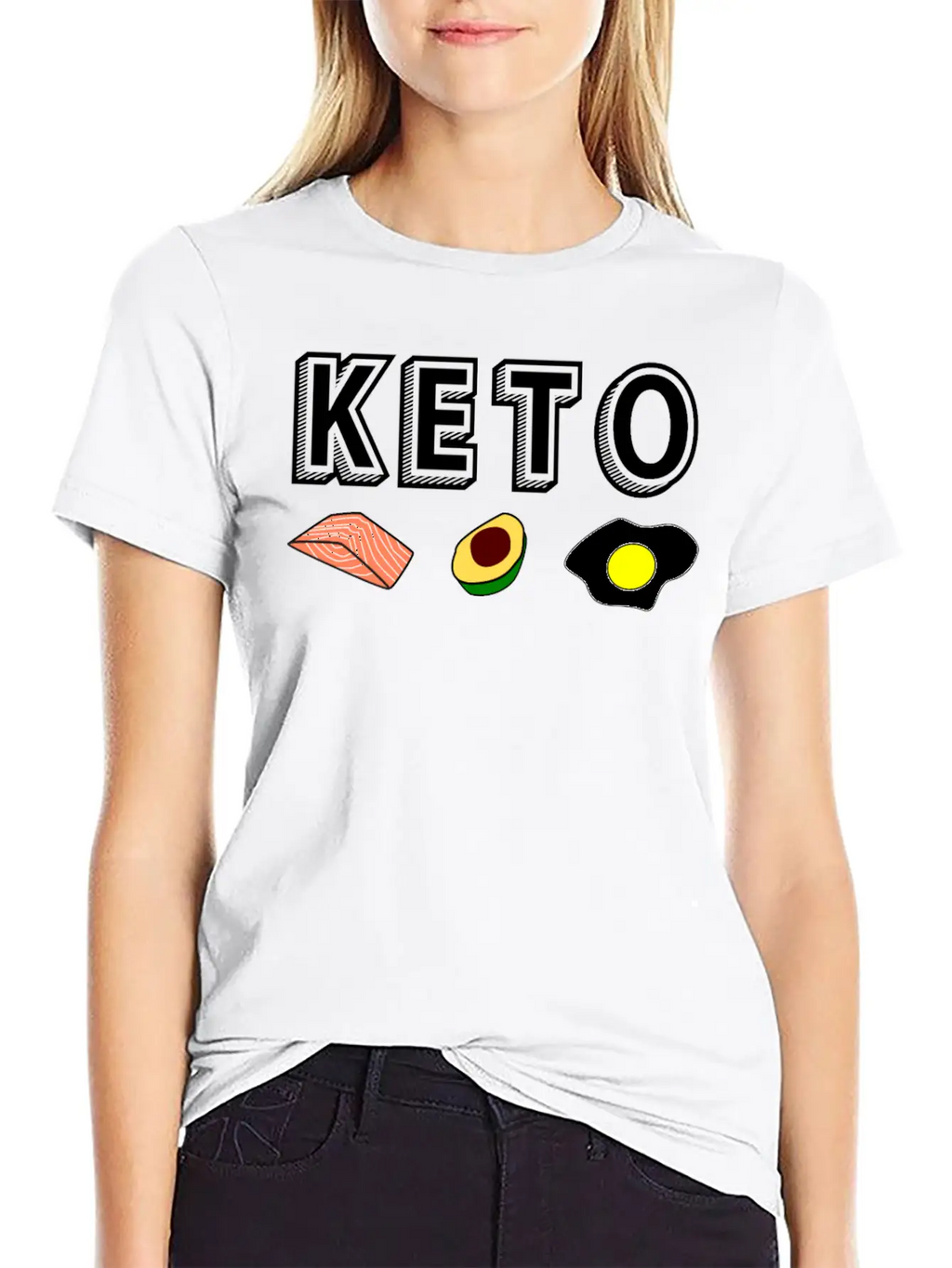 Keto Ketogenic Diet Ketosis Present Gift Basic Graphic T-Shirt – Daily Comfort In Soft Cotton