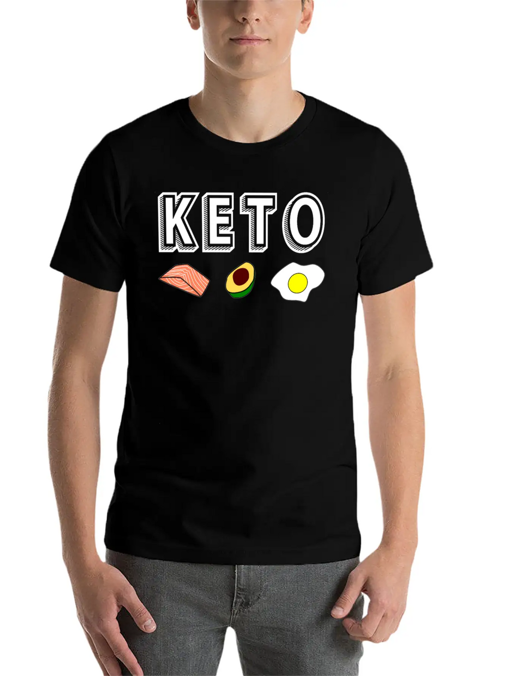 Keto Ketogenic Diet Ketosis Present Gift Basic Graphic T-Shirt – Daily Comfort In Soft Cotton