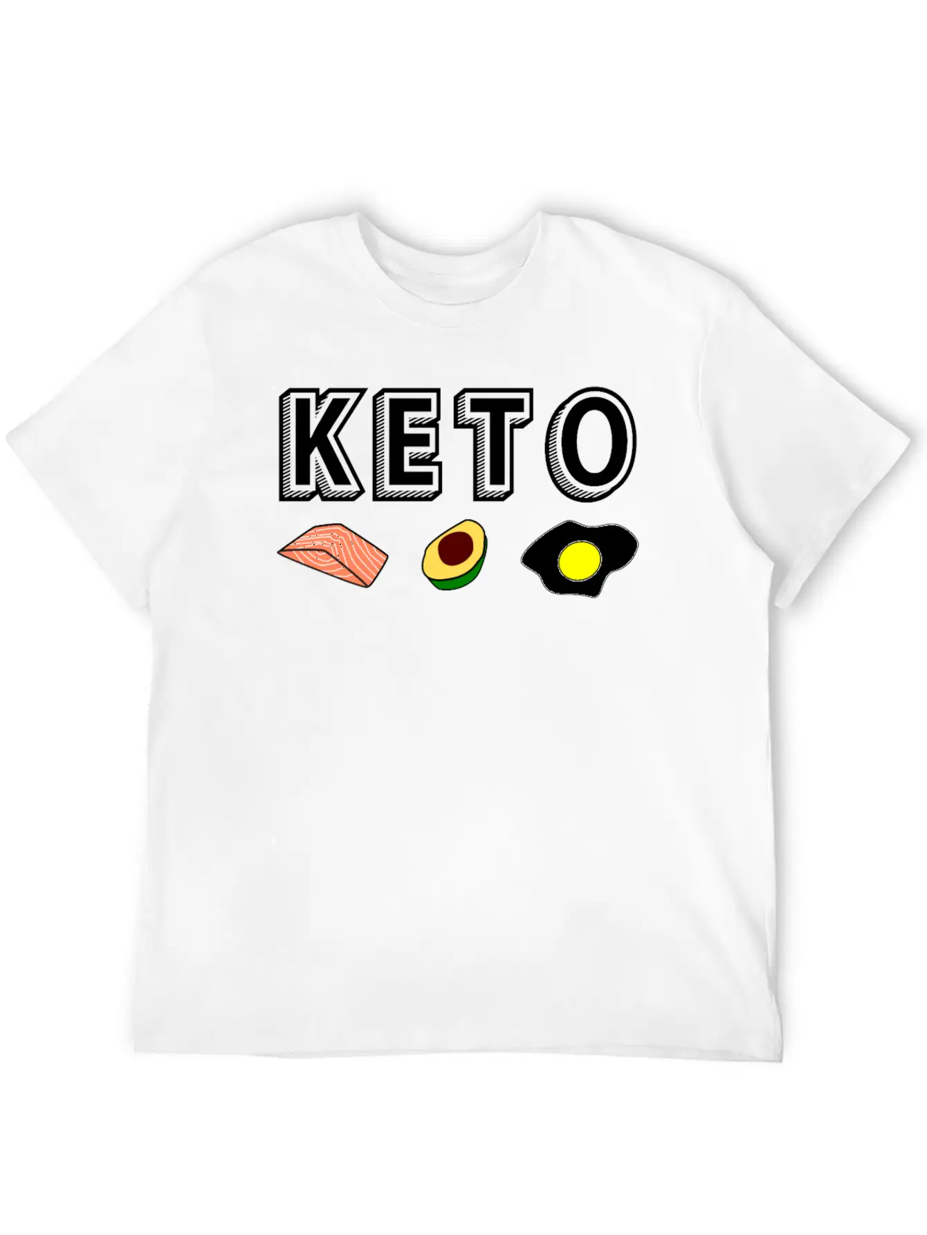 Keto Ketogenic Diet Ketosis Present Gift Basic Graphic T-Shirt – Daily Comfort In Soft Cotton