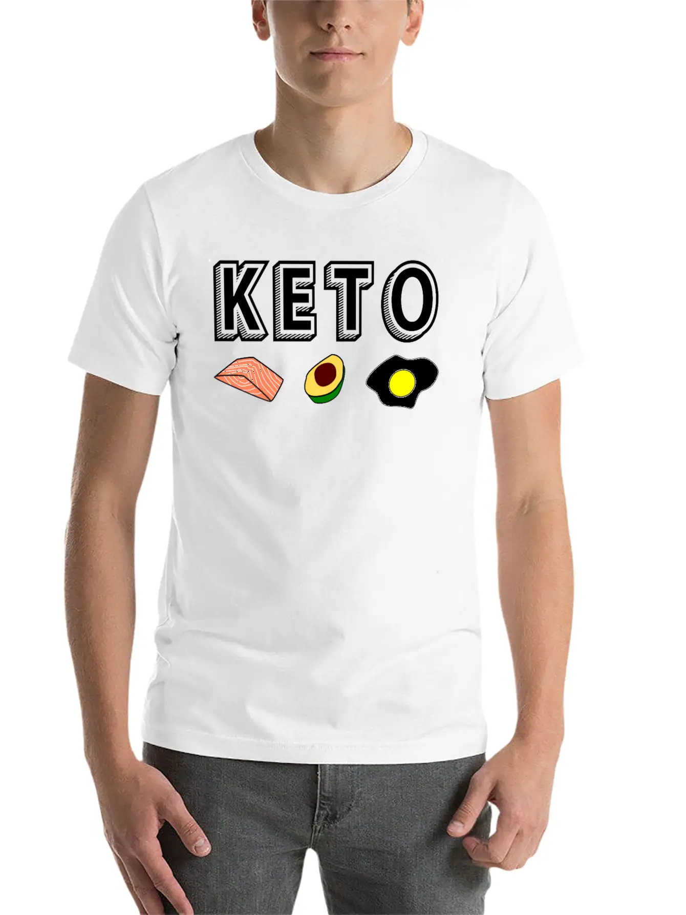 Keto Ketogenic Diet Ketosis Present Gift Basic Graphic T-Shirt – Daily Comfort In Soft Cotton