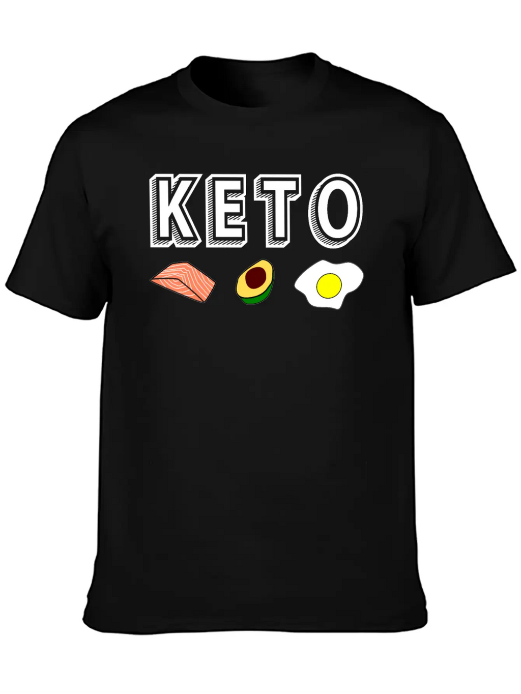 Keto Ketogenic Diet Ketosis Present Gift Basic Graphic T-Shirt – Daily Comfort In Soft Cotton
