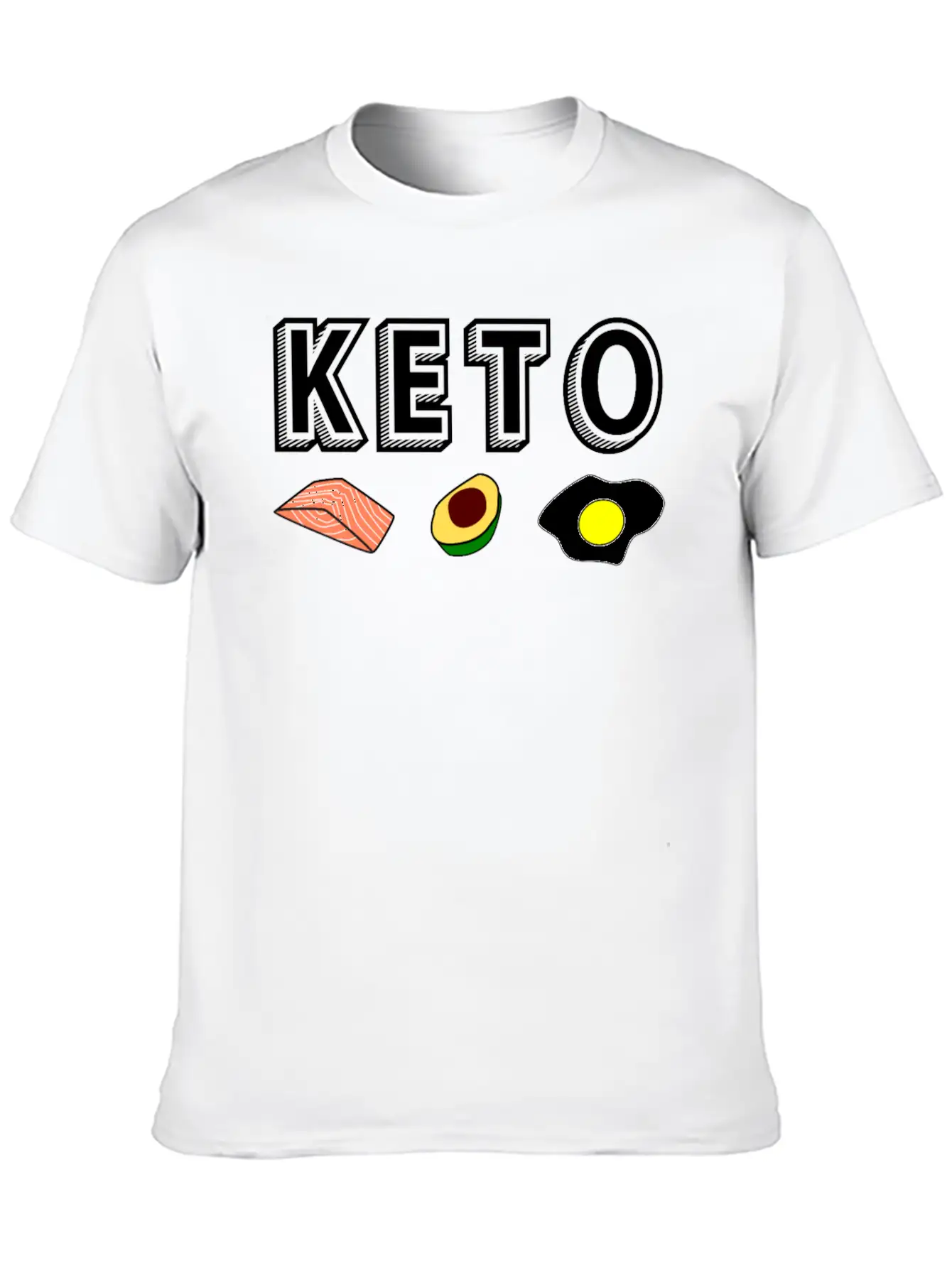 Keto Ketogenic Diet Ketosis Present Gift Basic Graphic T-Shirt – Daily Comfort In Soft Cotton