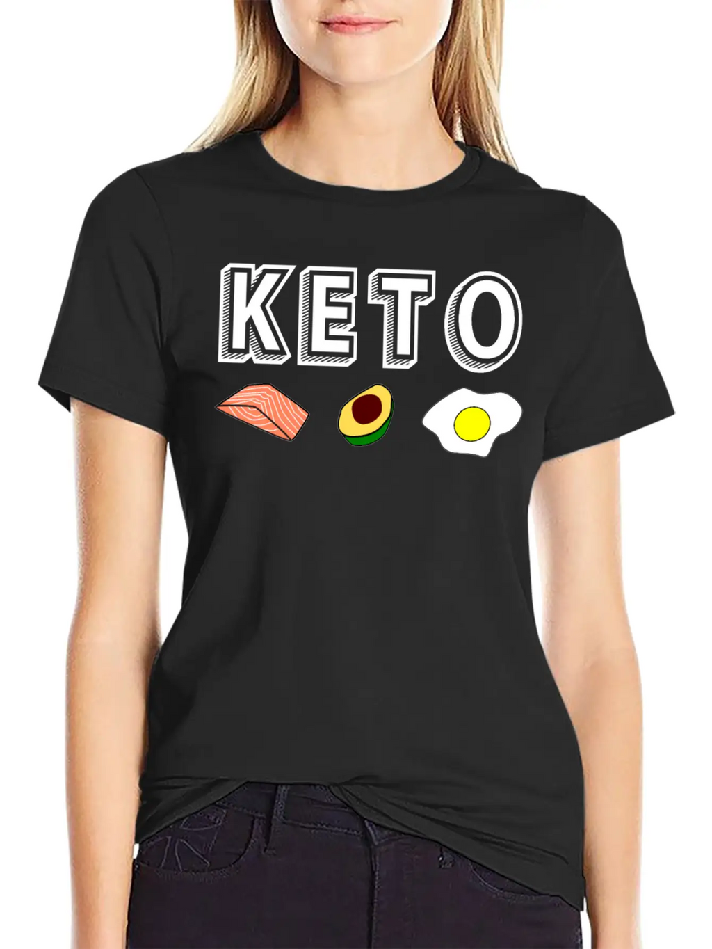 Keto Ketogenic Diet Ketosis Present Gift Basic Graphic T-Shirt – Daily Comfort In Soft Cotton