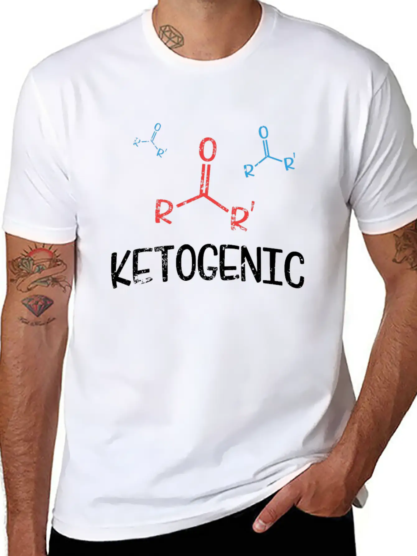 Ketogenic Ketone Chemistry Compound Funny Keto Shirt Timeless Short Sleeve Tee – Comfy And Minimalist Design