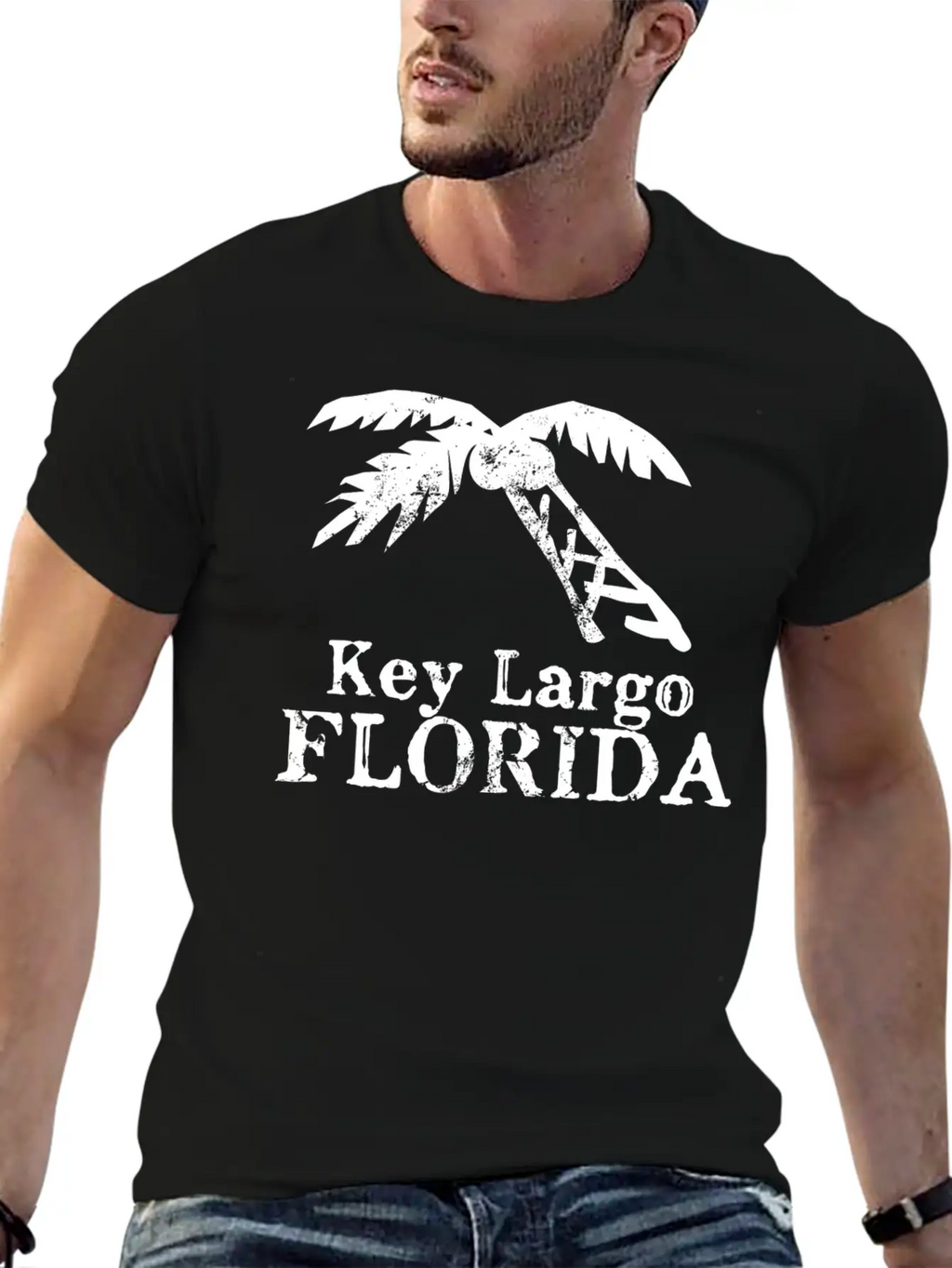 Key Largo Florida Palm Tree Souvenirs Gifts Essential Cotton Tee For Daily Outfits – Unisex Style