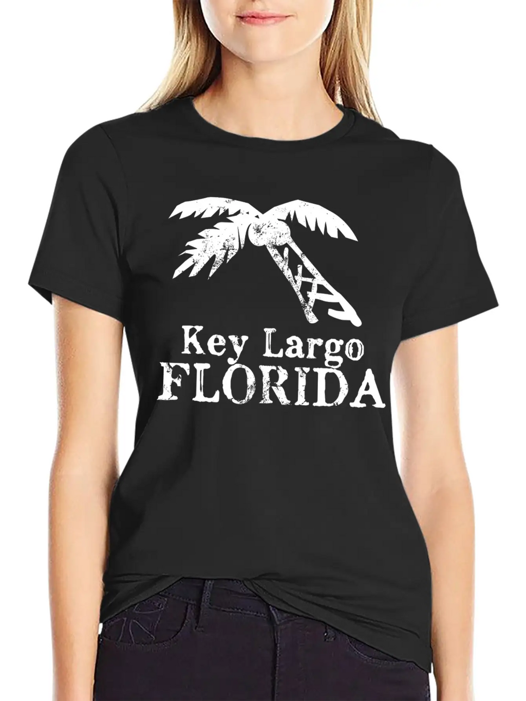 Key Largo Florida Palm Tree Souvenirs Gifts Essential Cotton Tee For Daily Outfits – Unisex Style