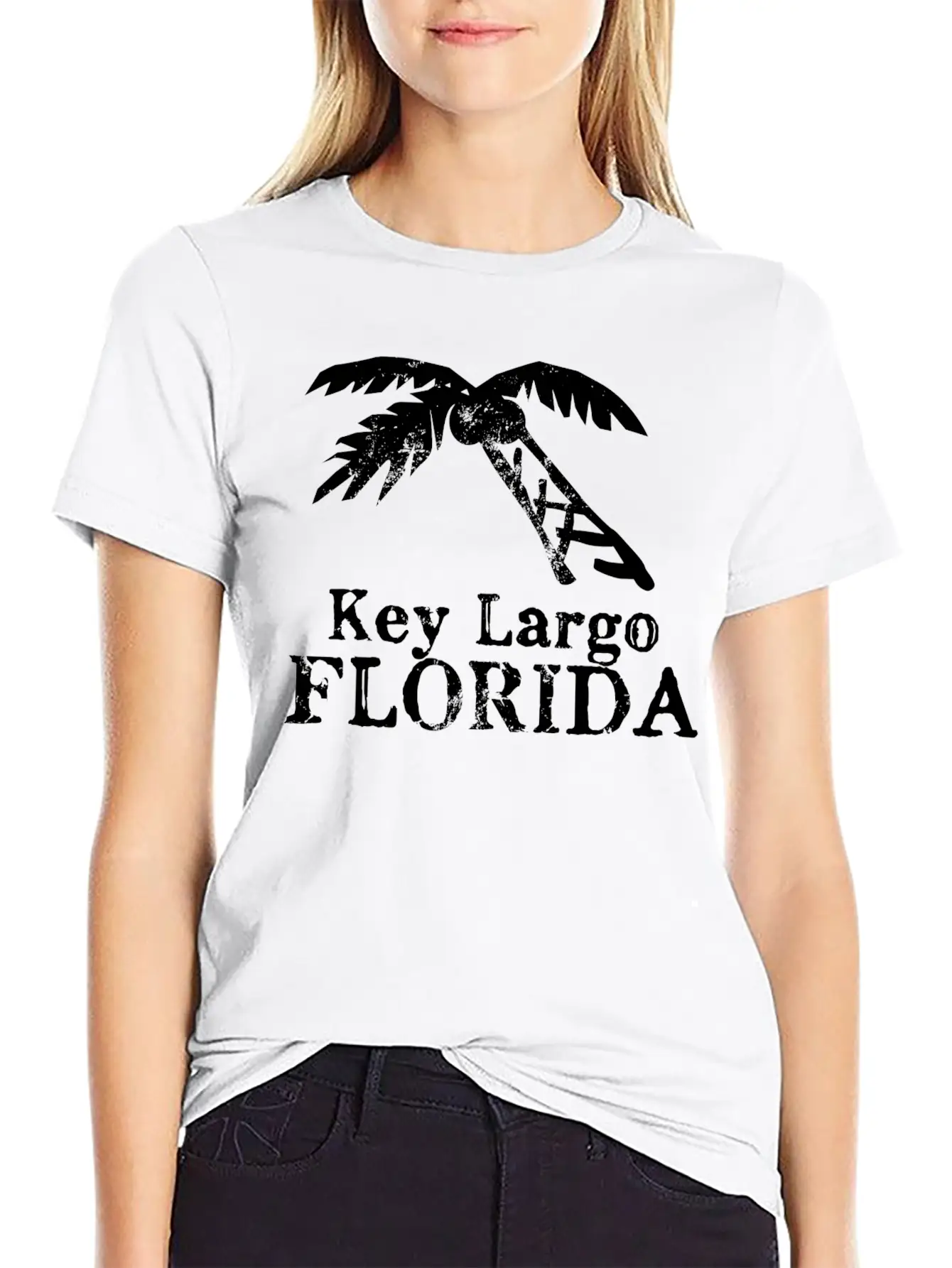 Key Largo Florida Palm Tree Souvenirs Gifts Essential Cotton Tee For Daily Outfits – Unisex Style