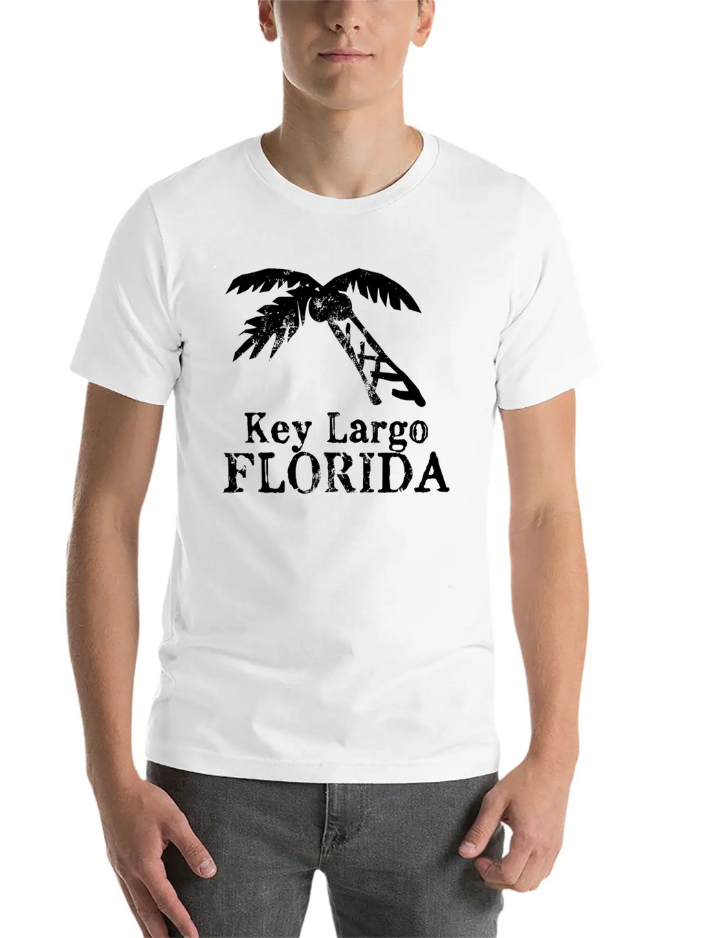Key Largo Florida Palm Tree Souvenirs Gifts Essential Cotton Tee For Daily Outfits – Unisex Style