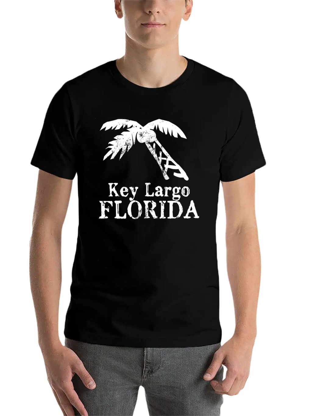 Key Largo Florida Palm Tree Souvenirs Gifts Essential Cotton Tee For Daily Outfits – Unisex Style