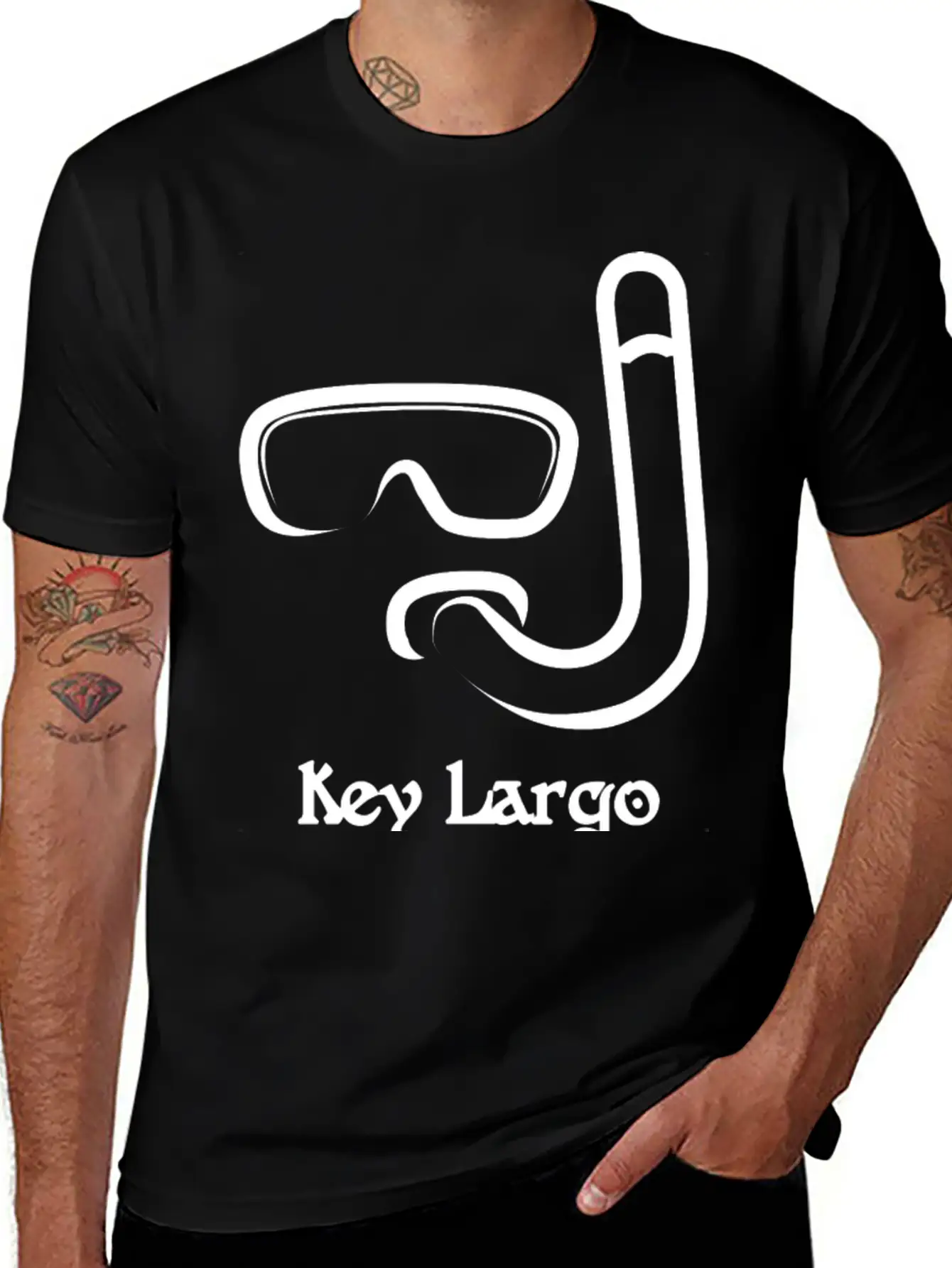 Key Largo Florida Snorkel Souvenirs Gifts Vacation Breathable Graphic T-Shirt – Perfect For Casual Days
