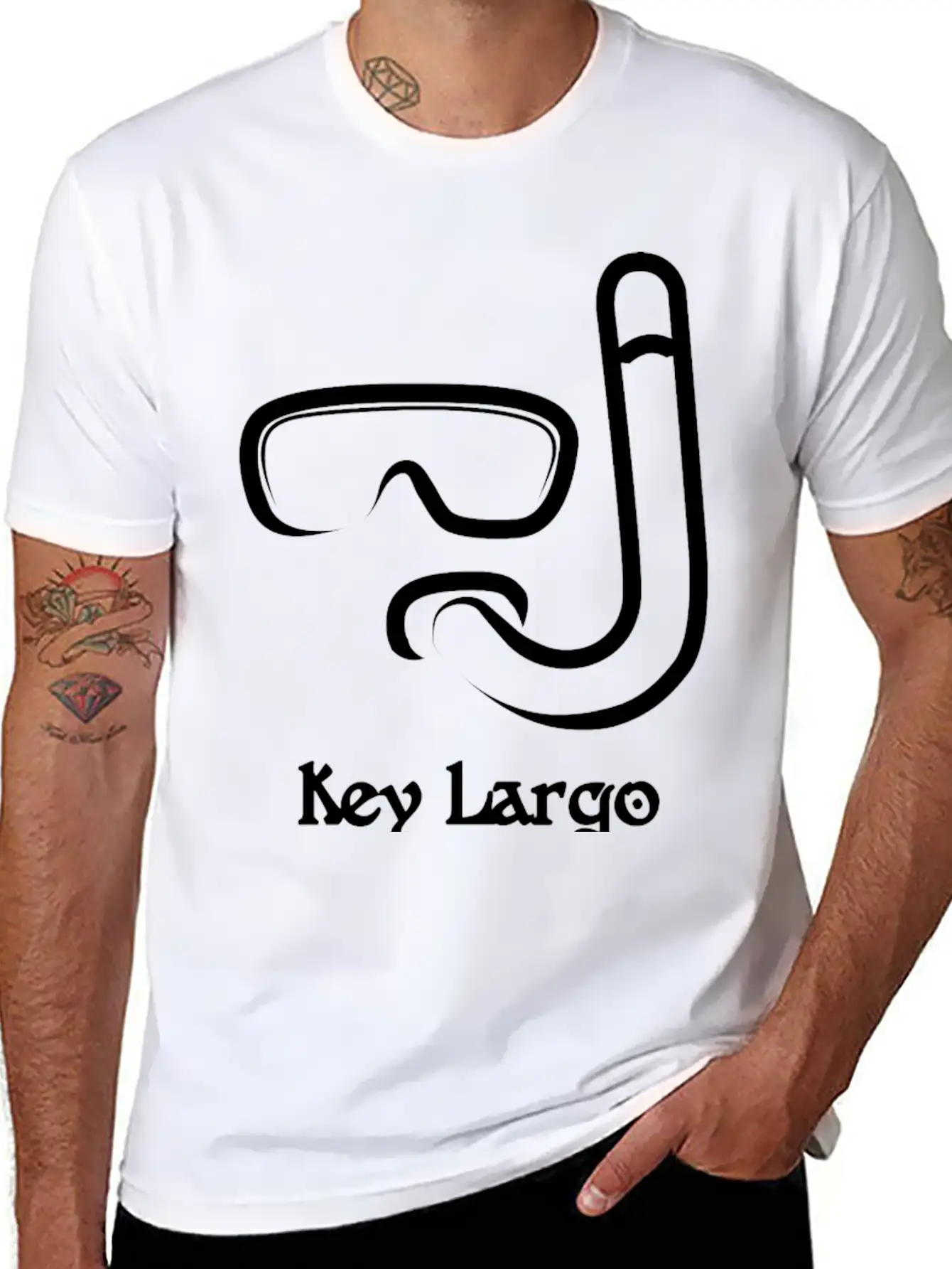 Key Largo Florida Snorkel Souvenirs Gifts Vacation Breathable Graphic T-Shirt – Perfect For Casual Days